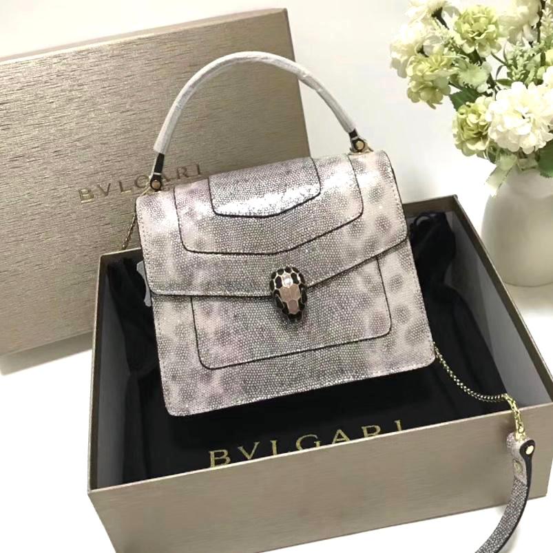 Bvlgari Serpenti Forever Snake Leather Bag