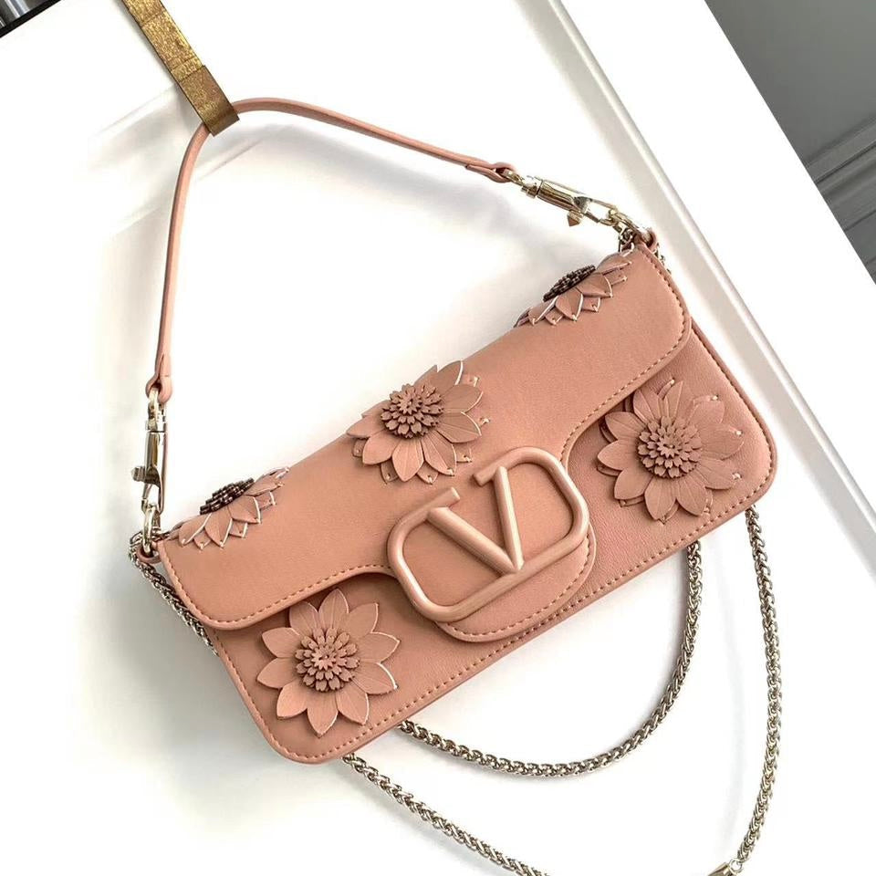 Valentino Loco Shoulder Bag With Appliqué flower