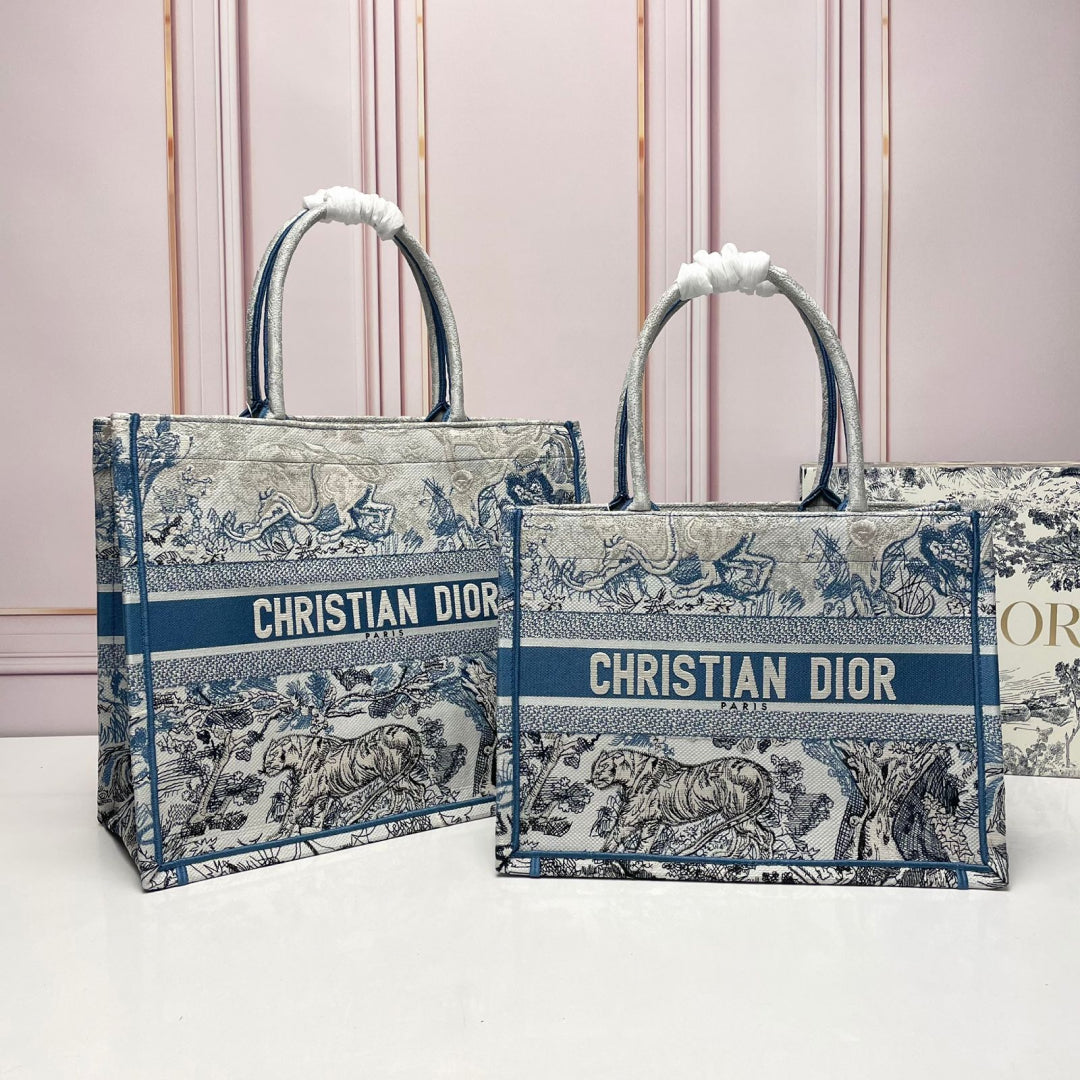 Large Dior Book Tote Bag