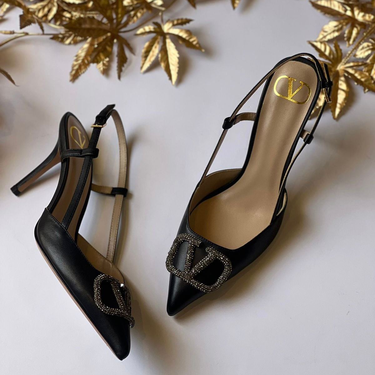 Valentino Garavani VLogo Slingback Shoes