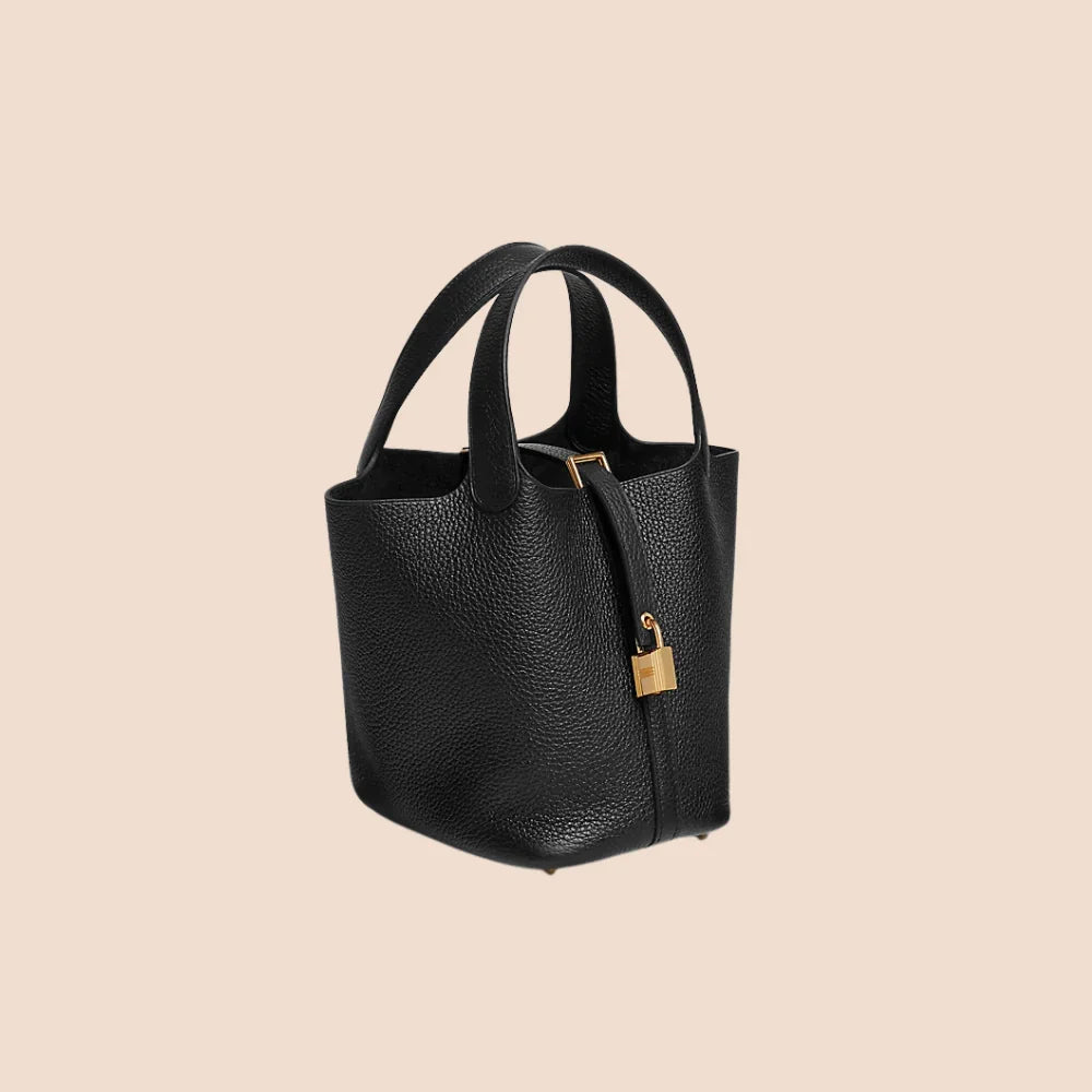 Etoupe Luxe Lock Tote