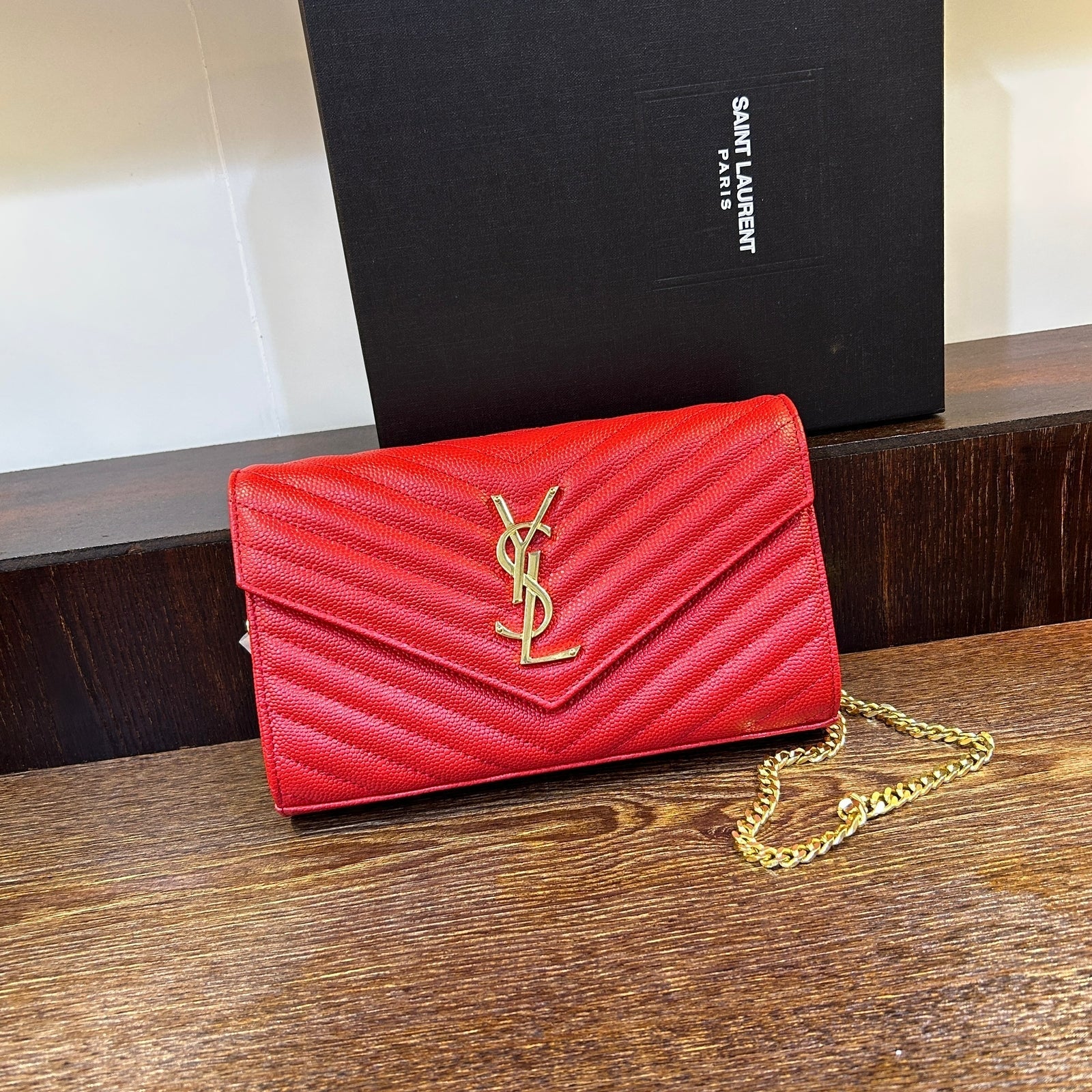 Saint Laurent Envelope Chain Crossbody Bag
