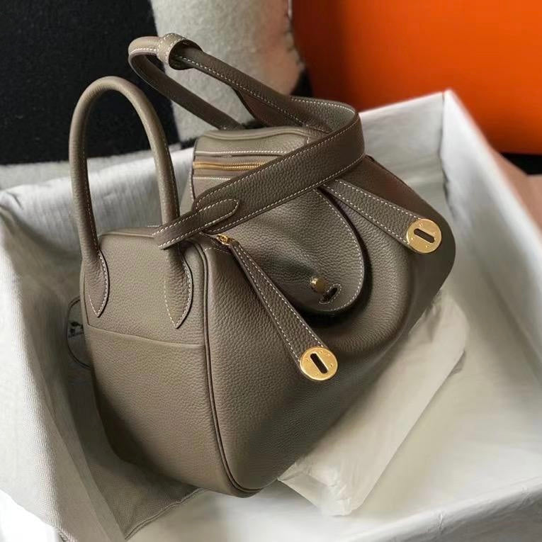 Hermes Lindy Ostrich Bag