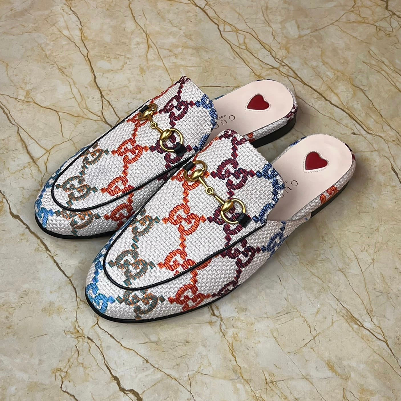 Gucci Princetown GG Canvas Shoes