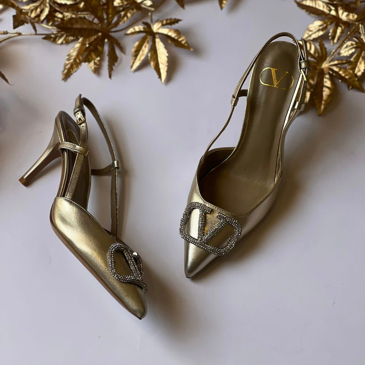 Valentino Garavani VLogo Slingback Shoes