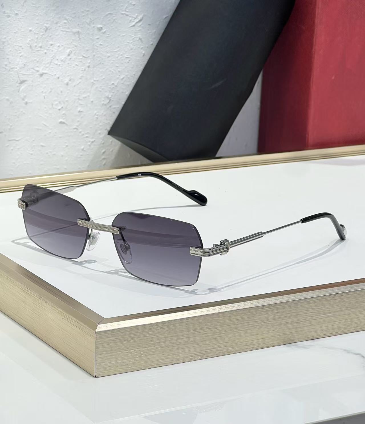 Cartier Giverny Rimless Sunglasses