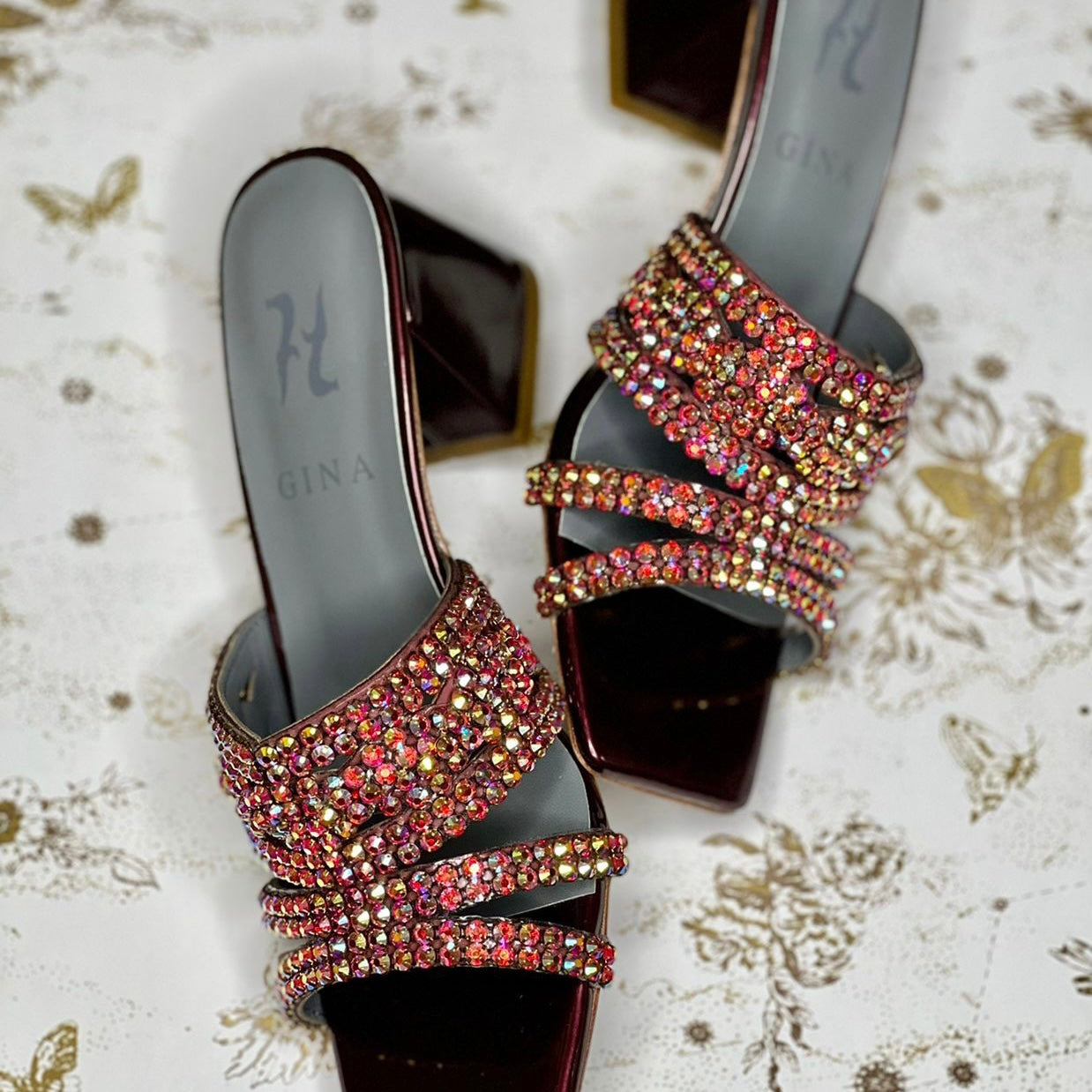 Gina London block heel shoes
