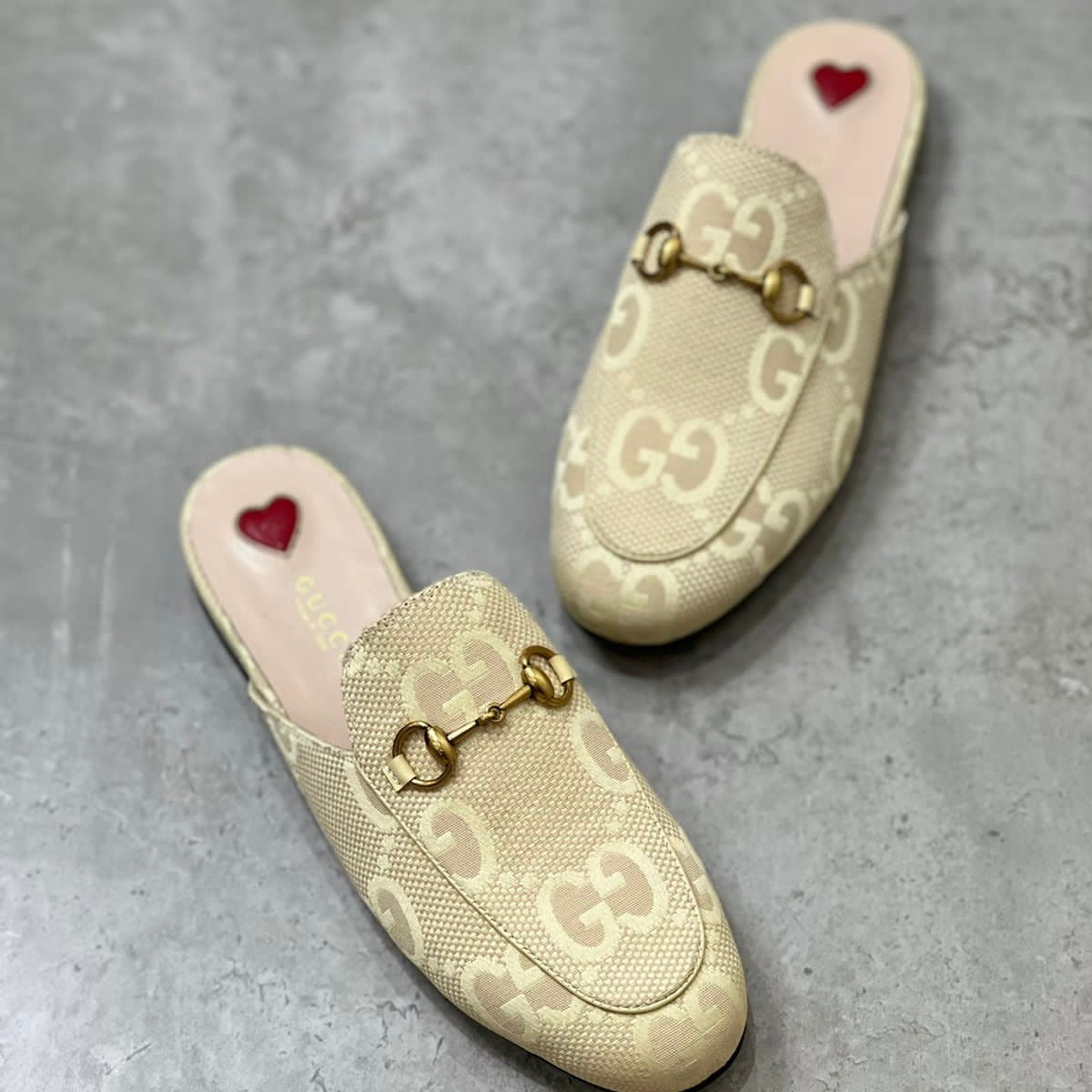 Gucci Princetown GG Canvas Shoes