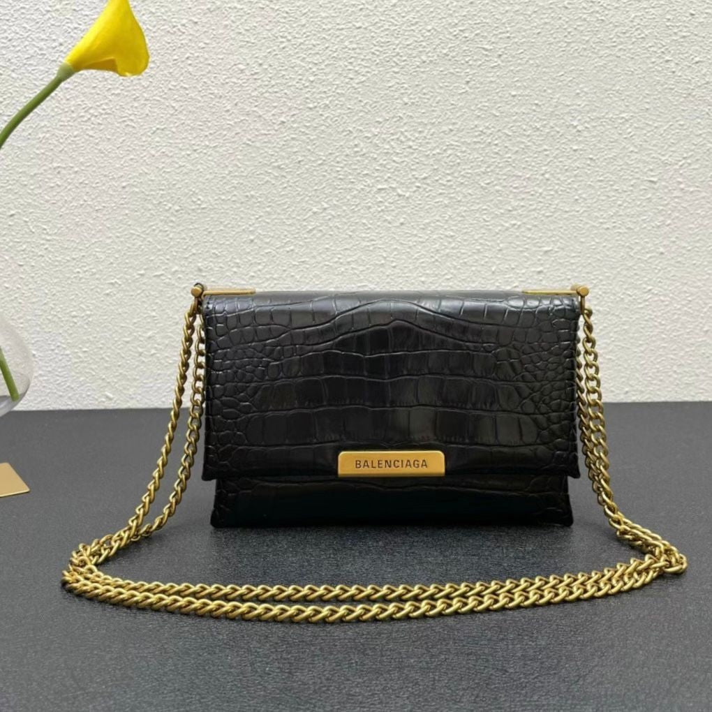 Balenciaga Mini Flap Croc Bag
