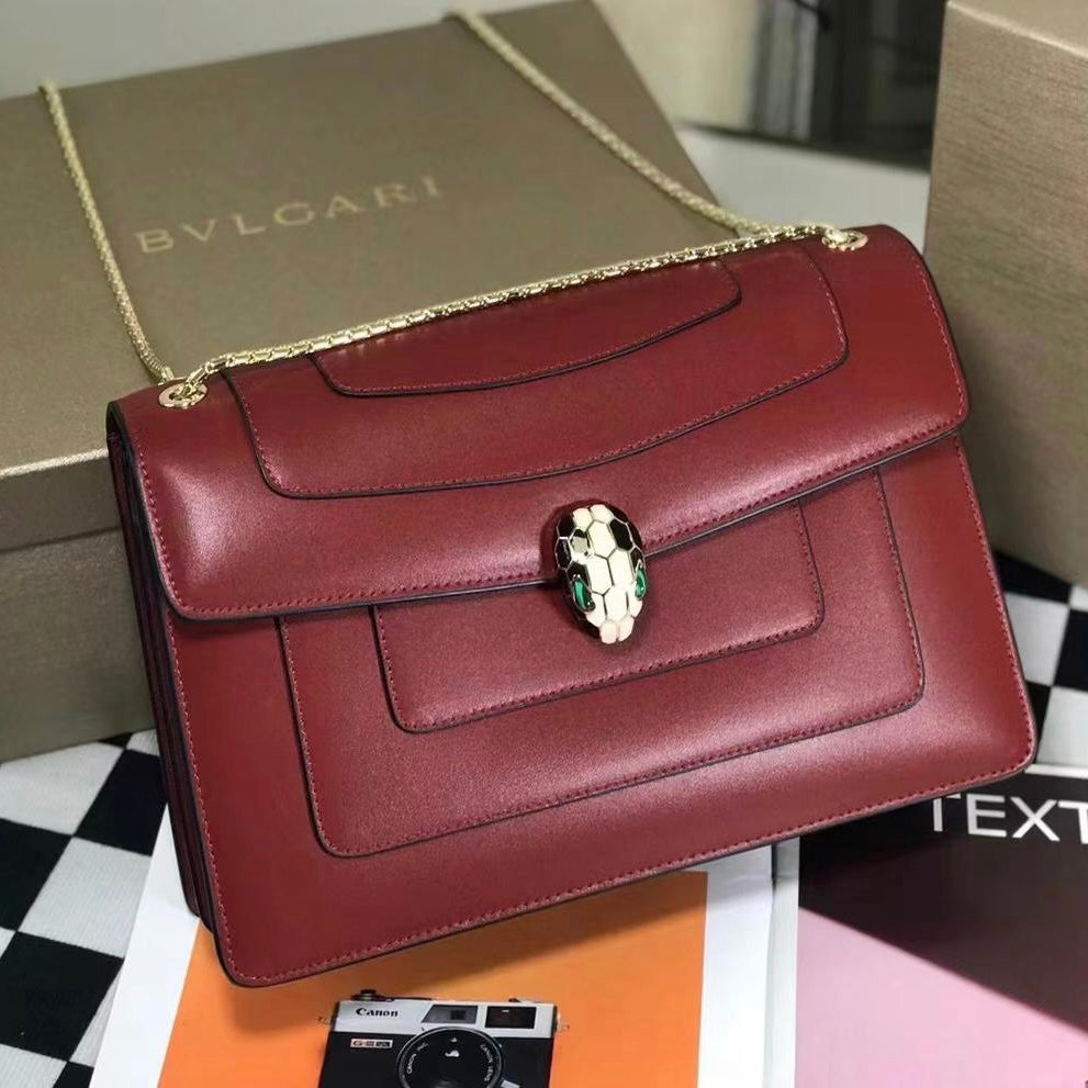 Bulgari Serpenti Forever East-West Shoulder Soft Bag