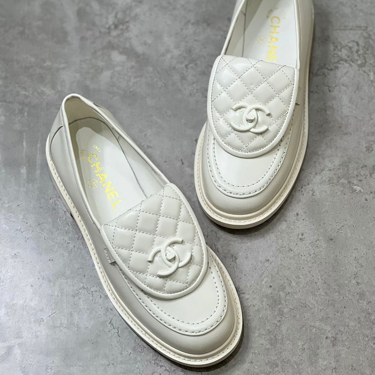 Chanel quilted shoes