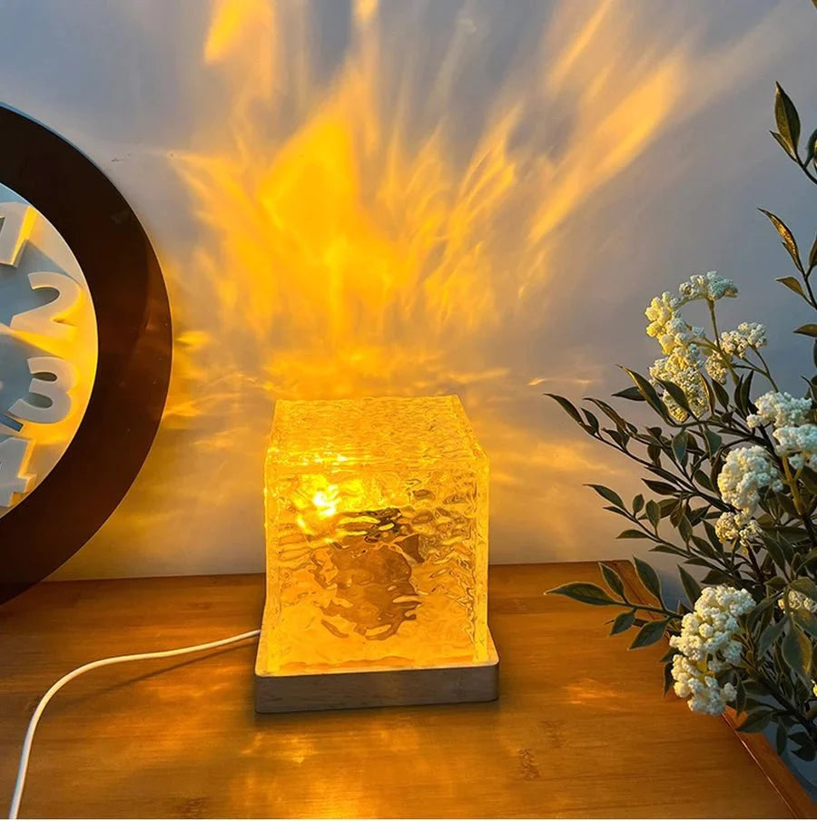 AquaGlow™ Dynamic Water Ripple Lamp