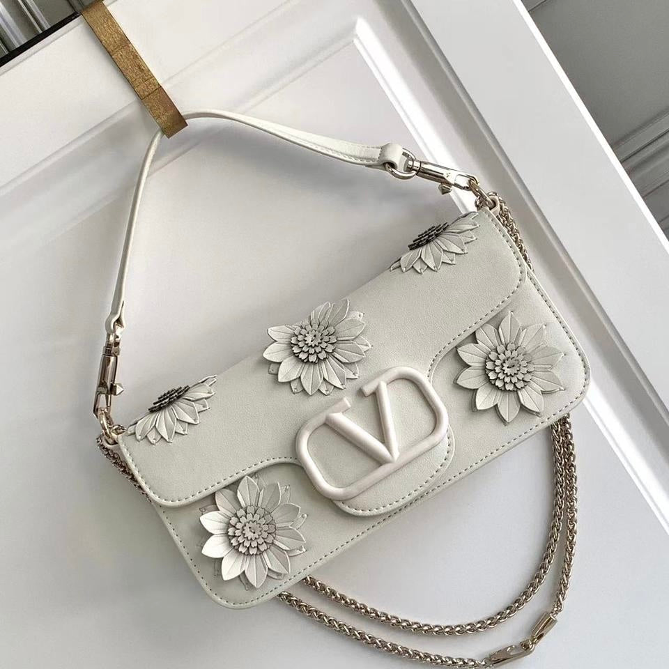 Valentino Loco Shoulder Bag With Appliqué flower