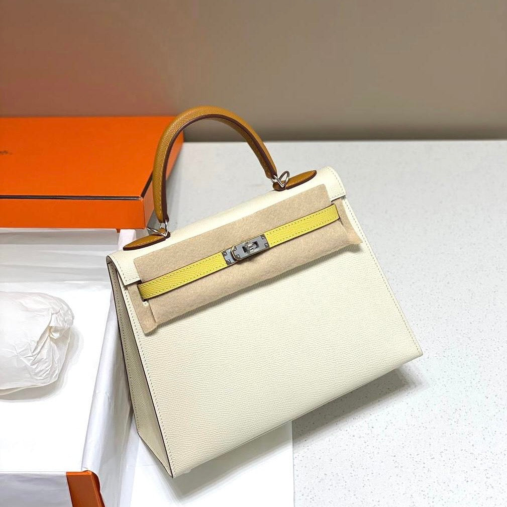 Hermes Kelly 25Cm Caviar leather Limited Edition Bag