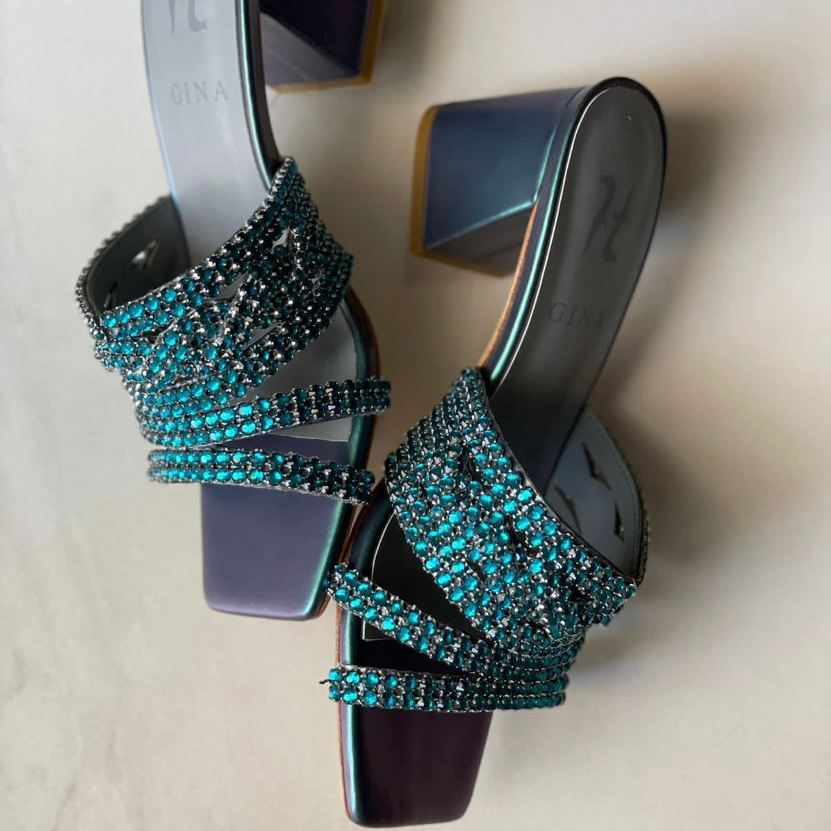 Gina London block heel shoes