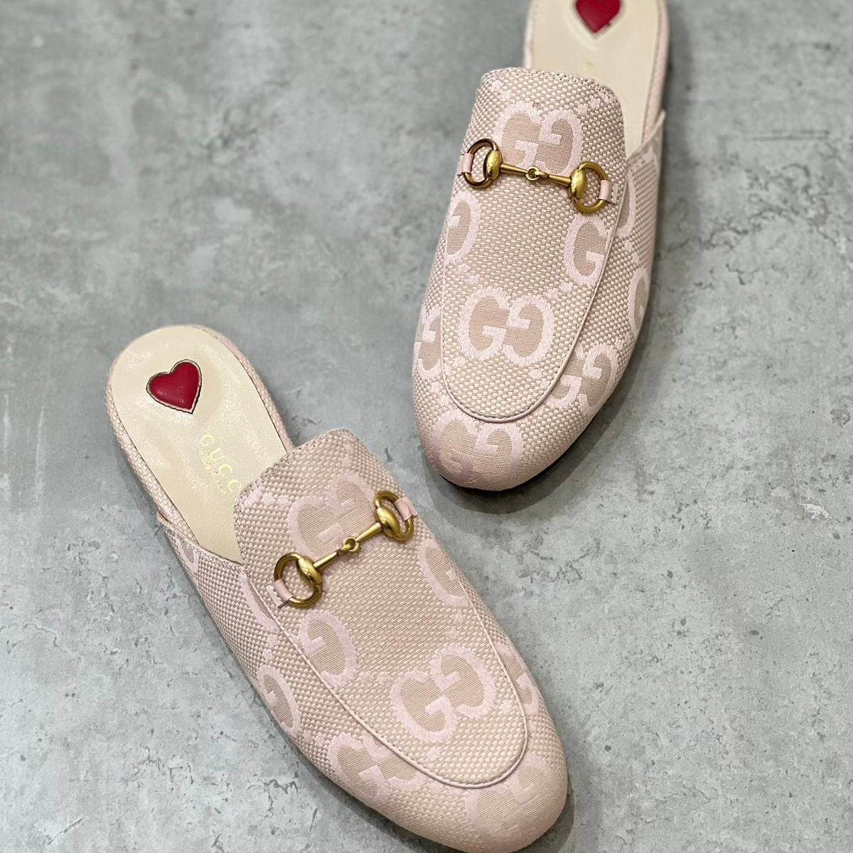 Gucci Princetown GG Canvas Shoes