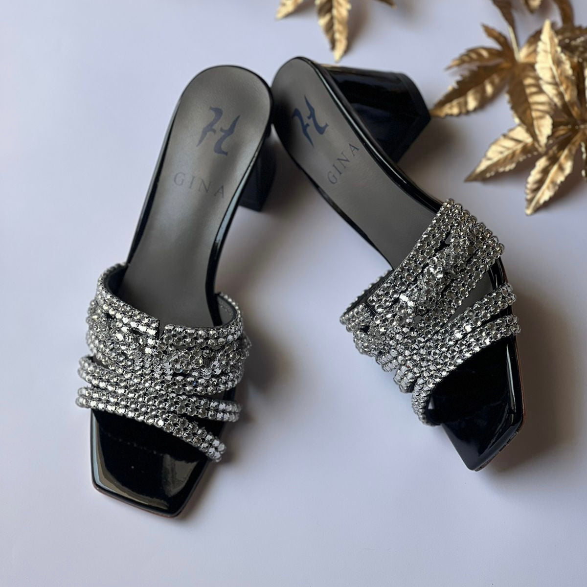 Gina London block heel shoes