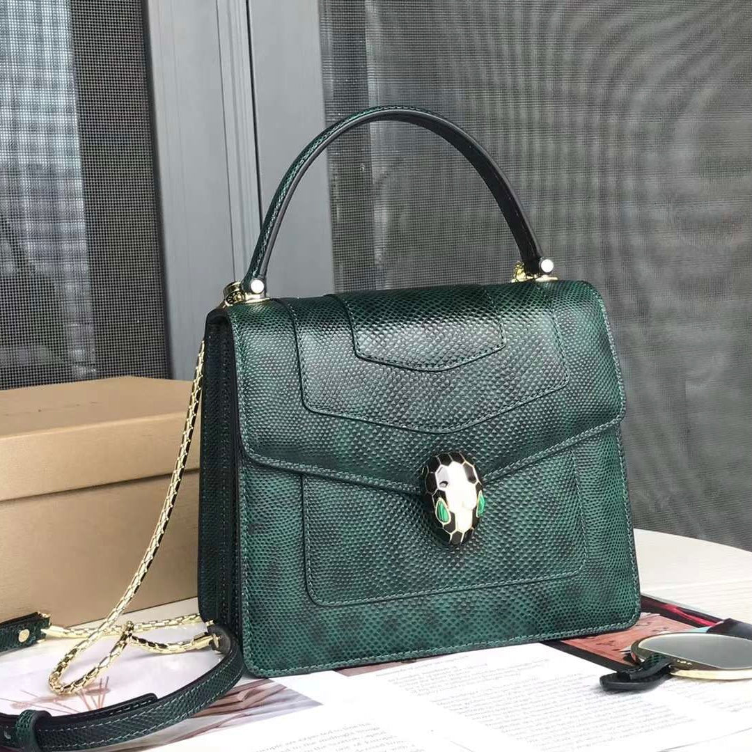 Bvlgari Serpenti Forever Snake Leather Bag