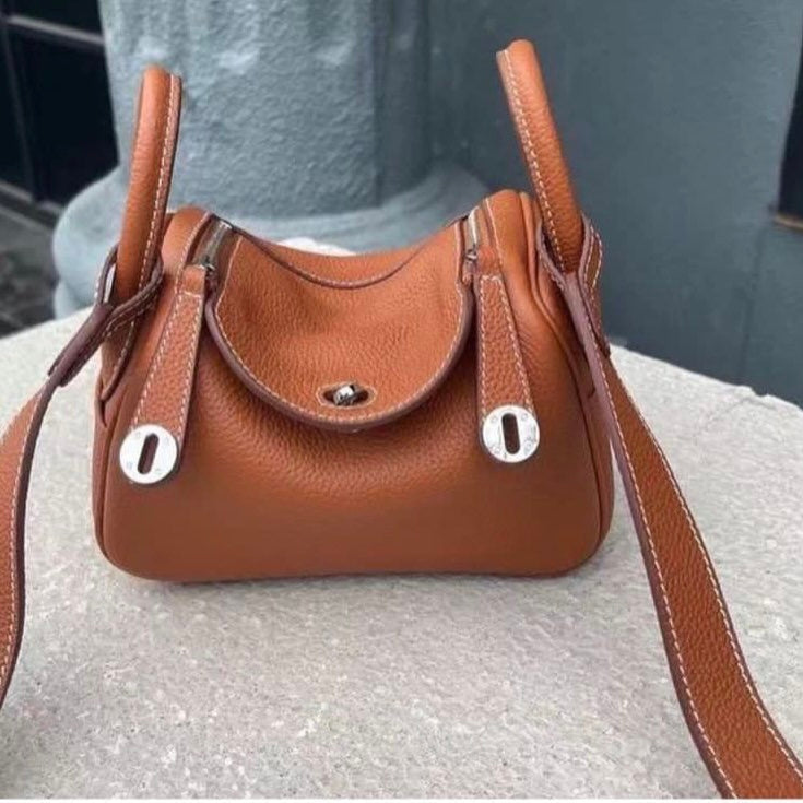 Hermes Lindy Ostrich Mini Bag