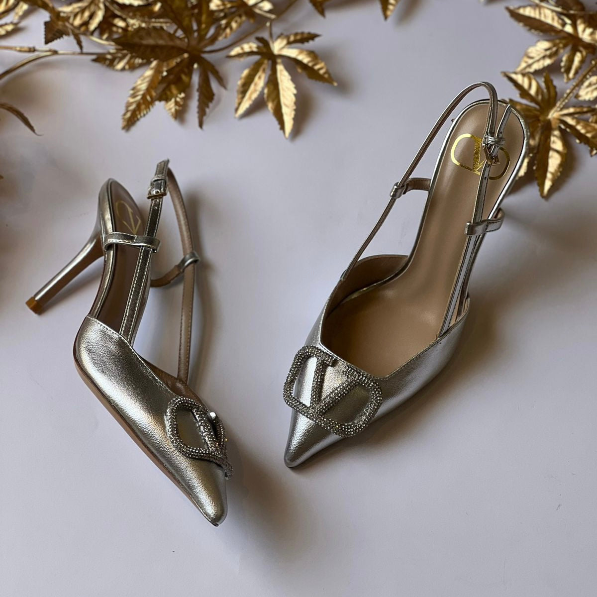 Valentino Garavani VLogo Slingback Shoes