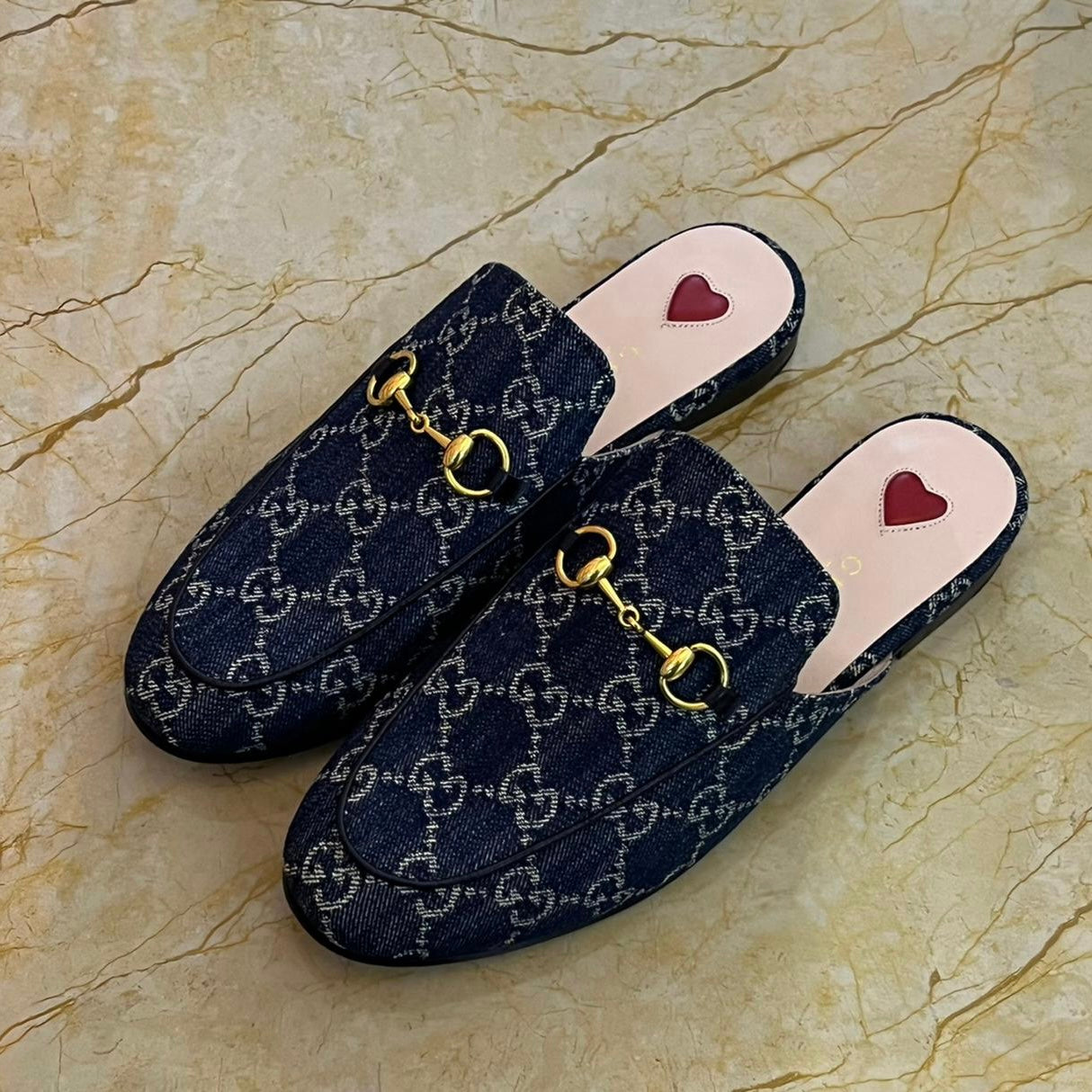 Gucci Princetown GG Canvas Shoes