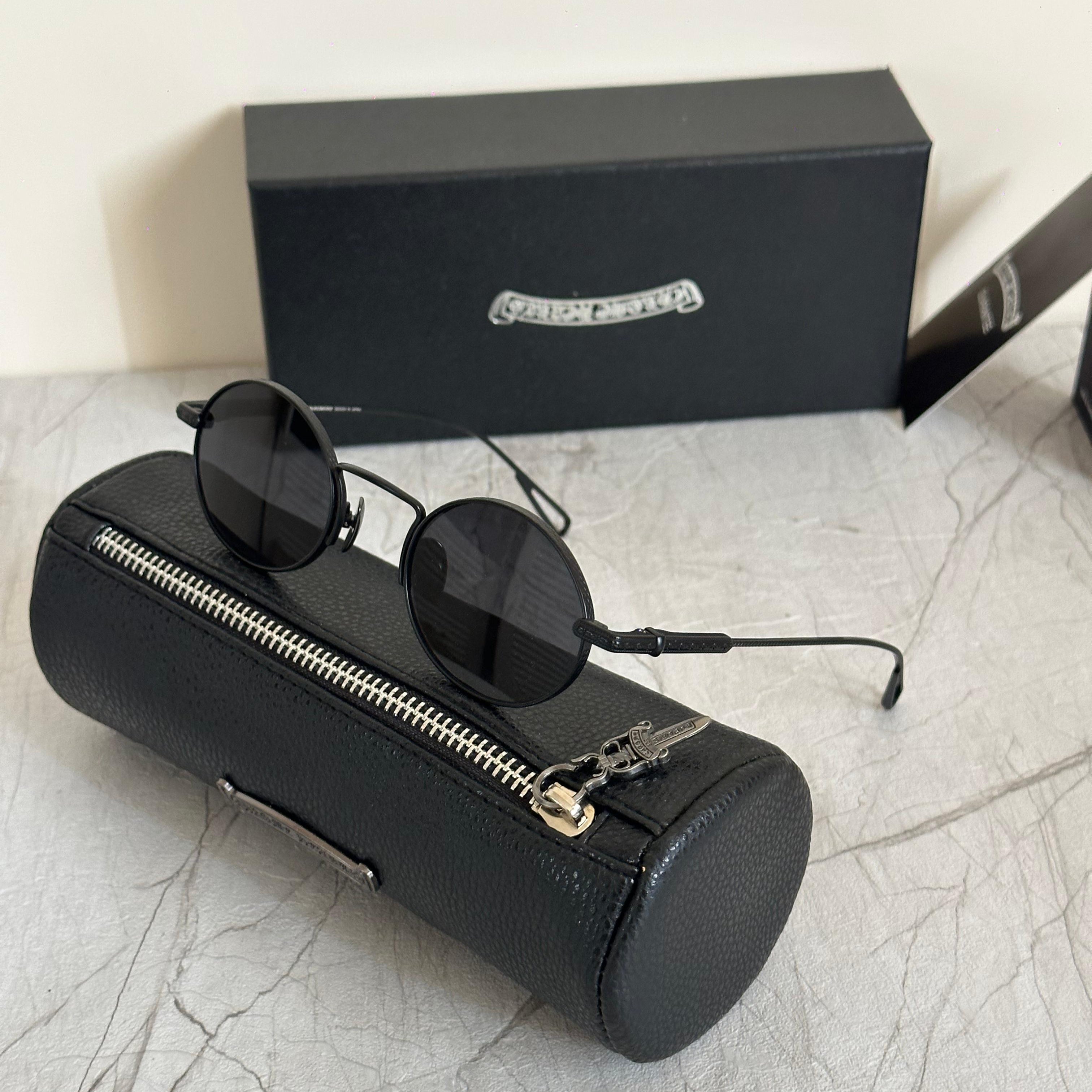 Chrome Hearts Hellz Bellz Round Sunglasses