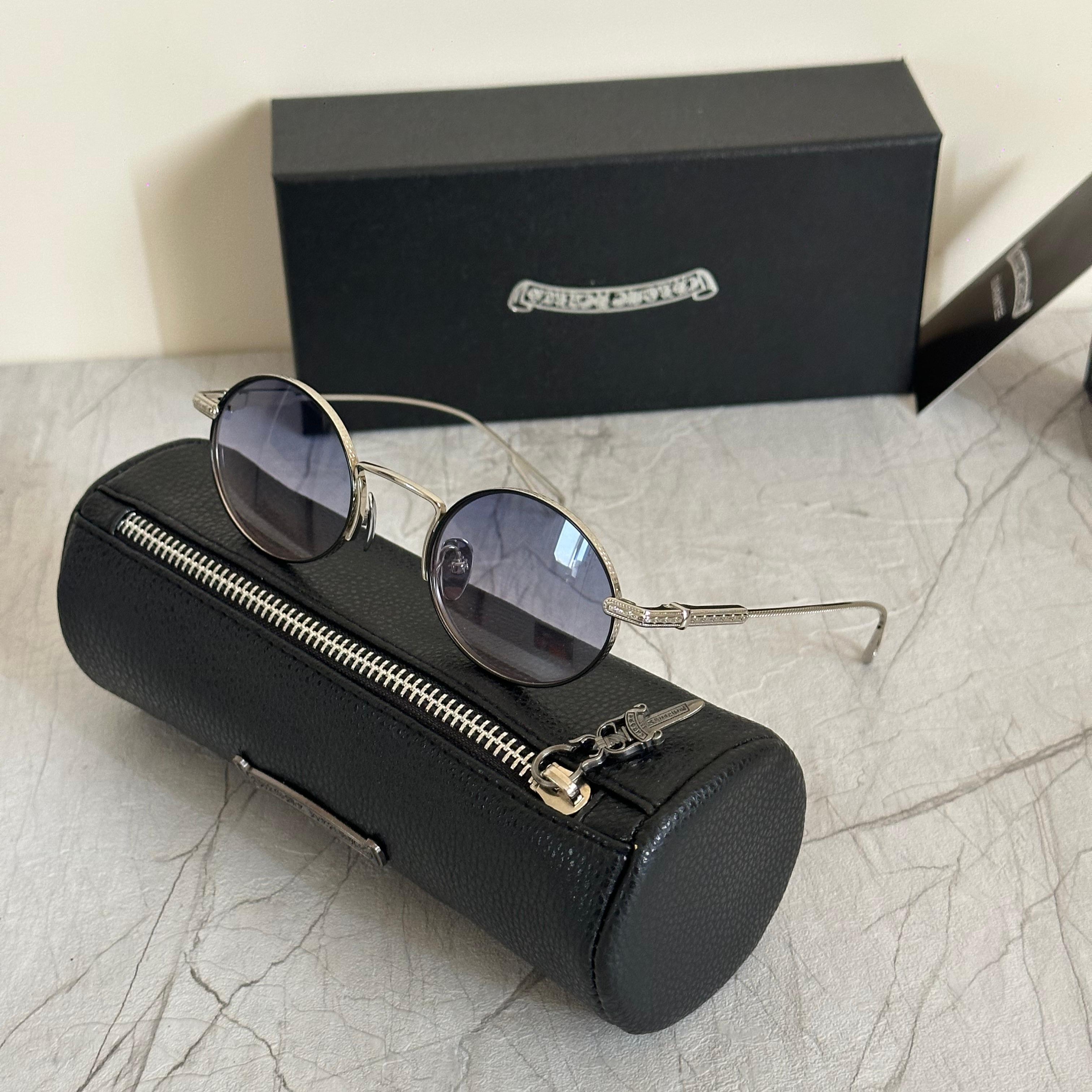 Chrome Hearts Hellz Bellz Round Sunglasses