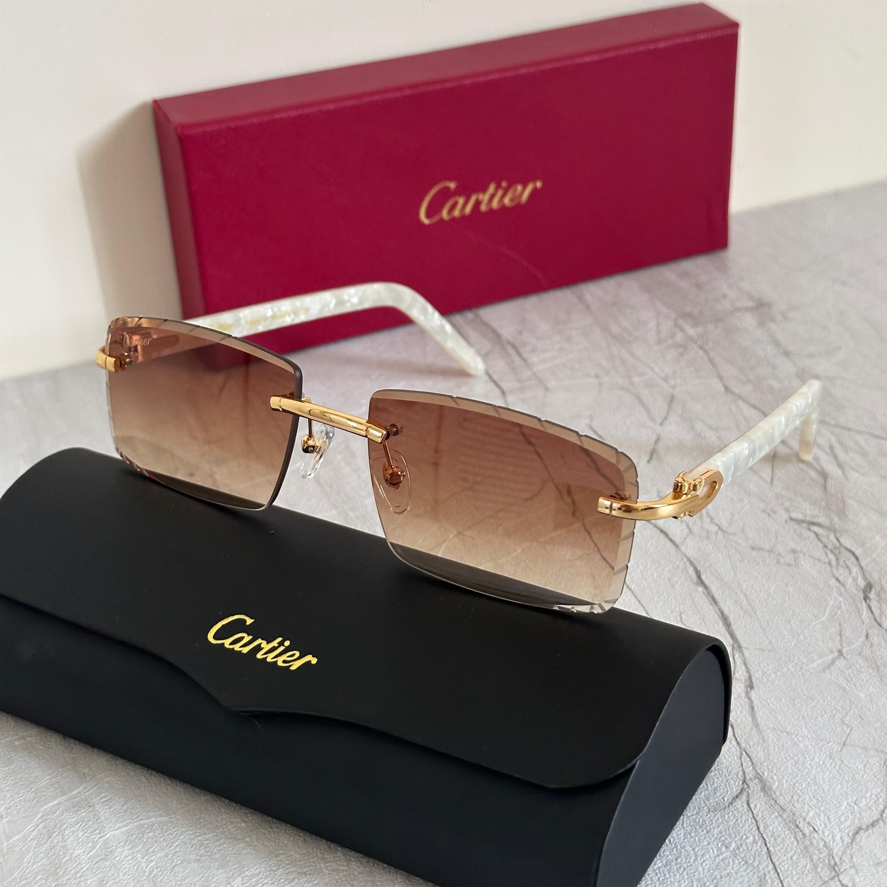 Cartier CT0046S Rimless Gradient Sunglasses