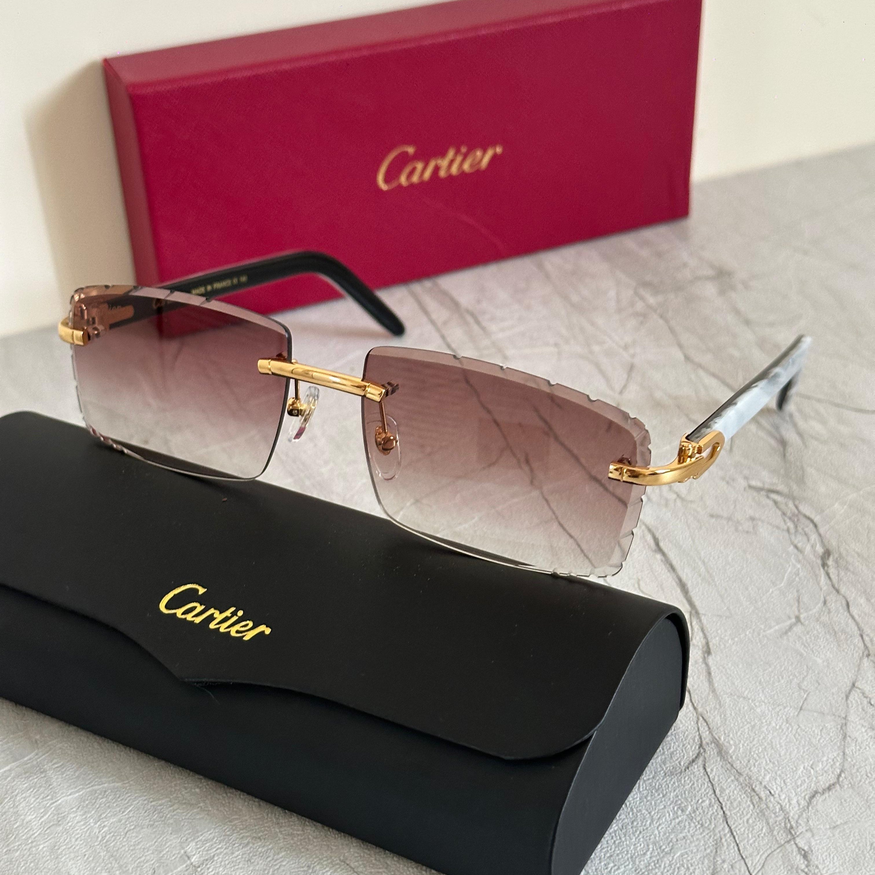 Cartier CT0046S Rimless Gradient Sunglasses