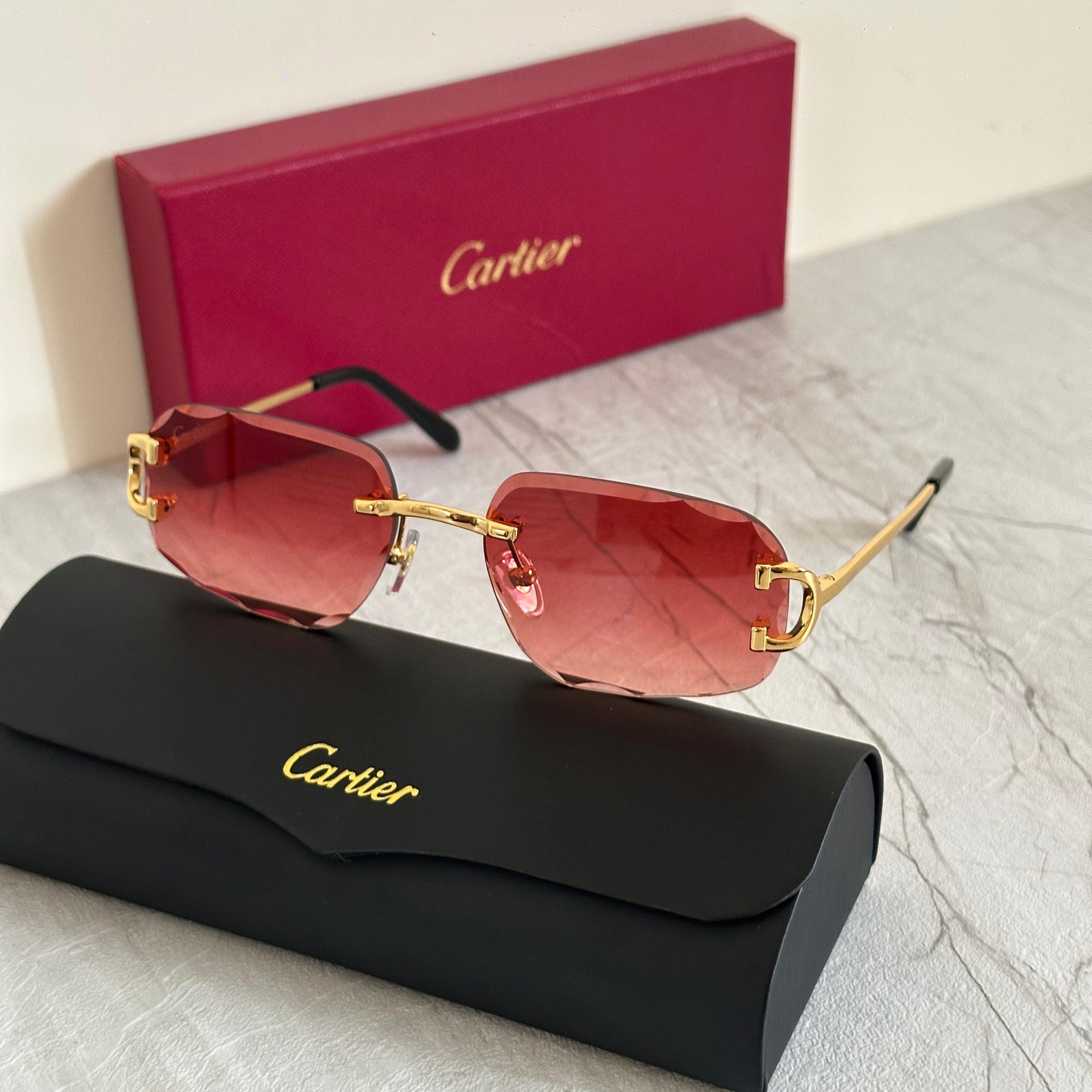 Cartier CT0226S Rimless Sunglasses