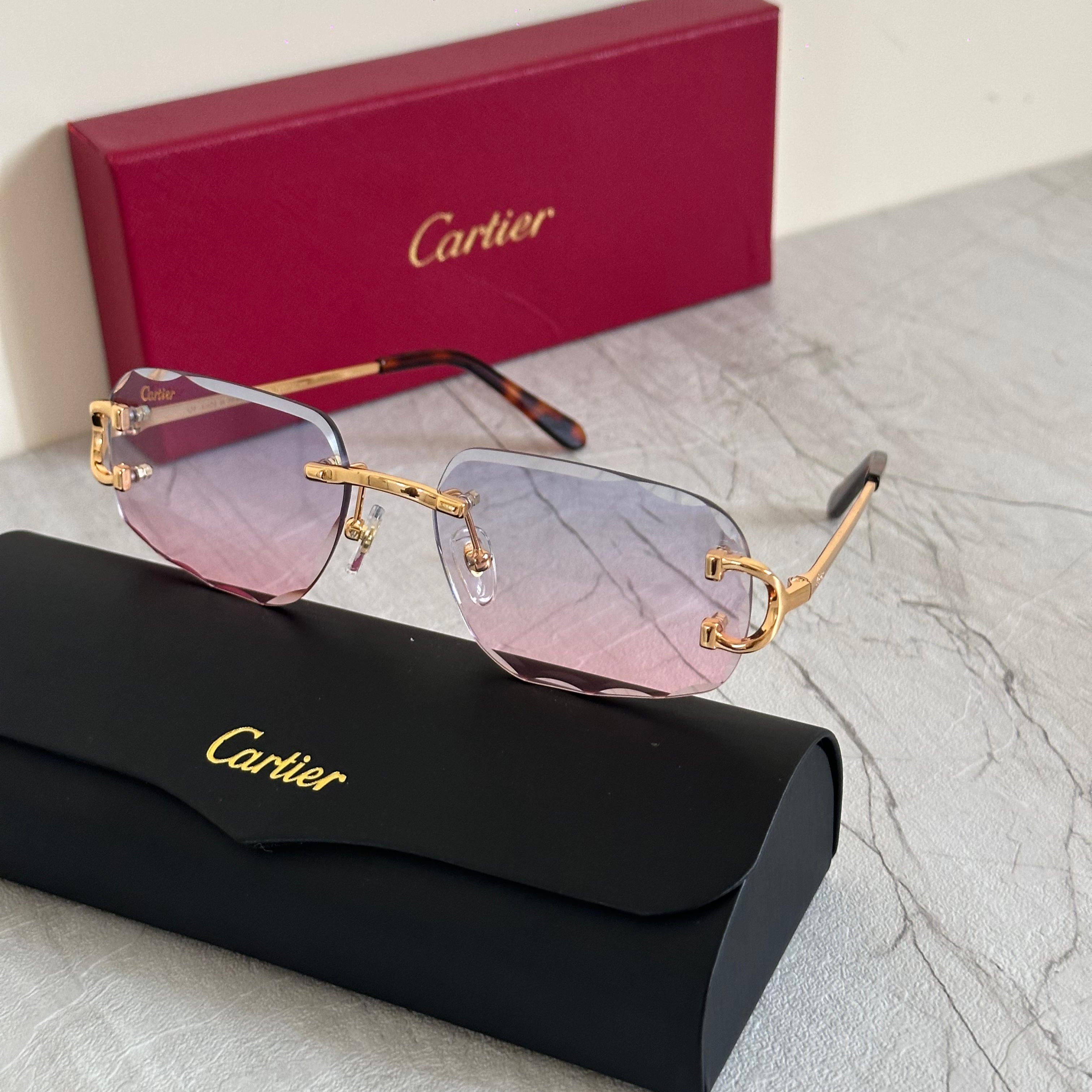 Cartier CT0226S Rimless Sunglasses