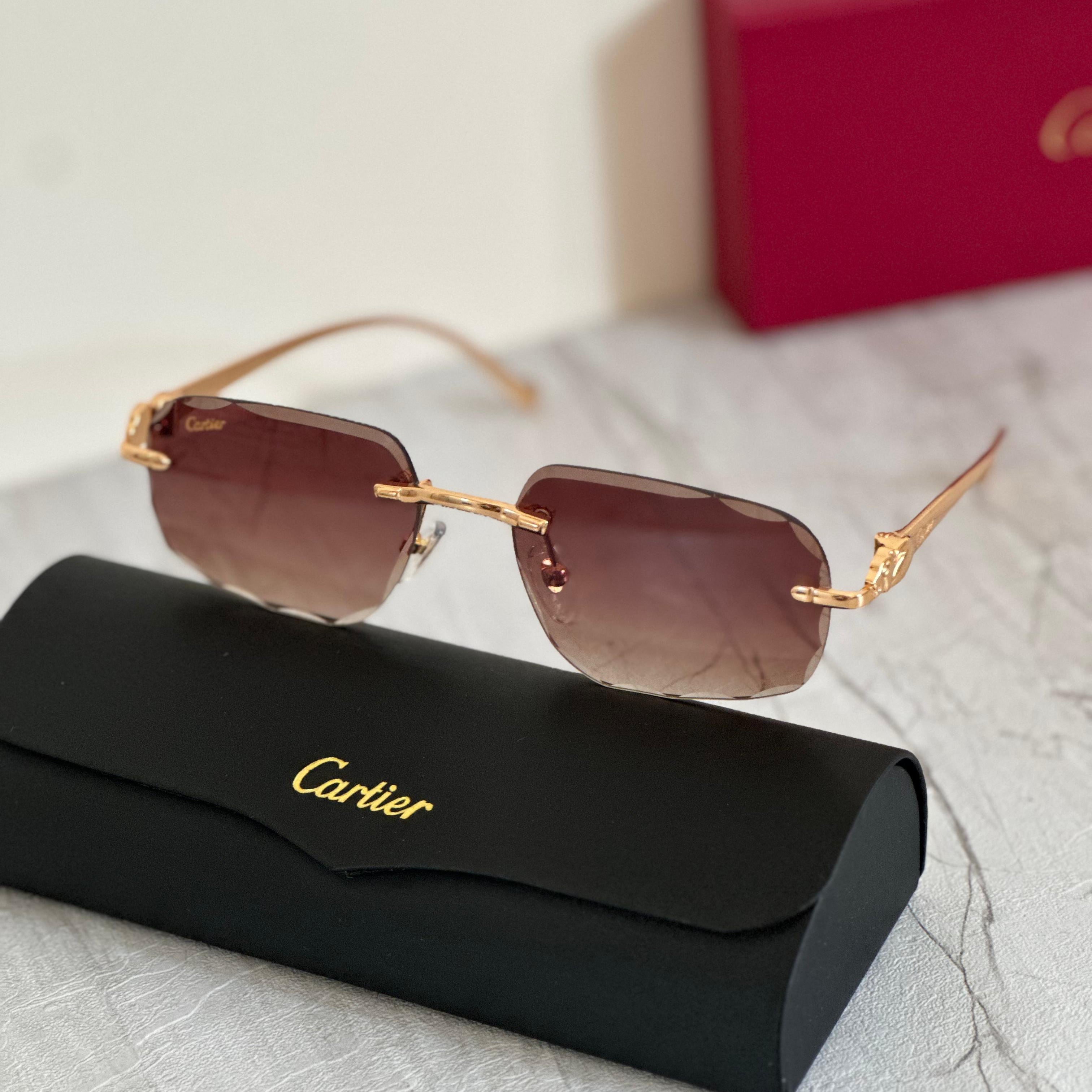 Cartier CT0432S Rimless Sunglasses