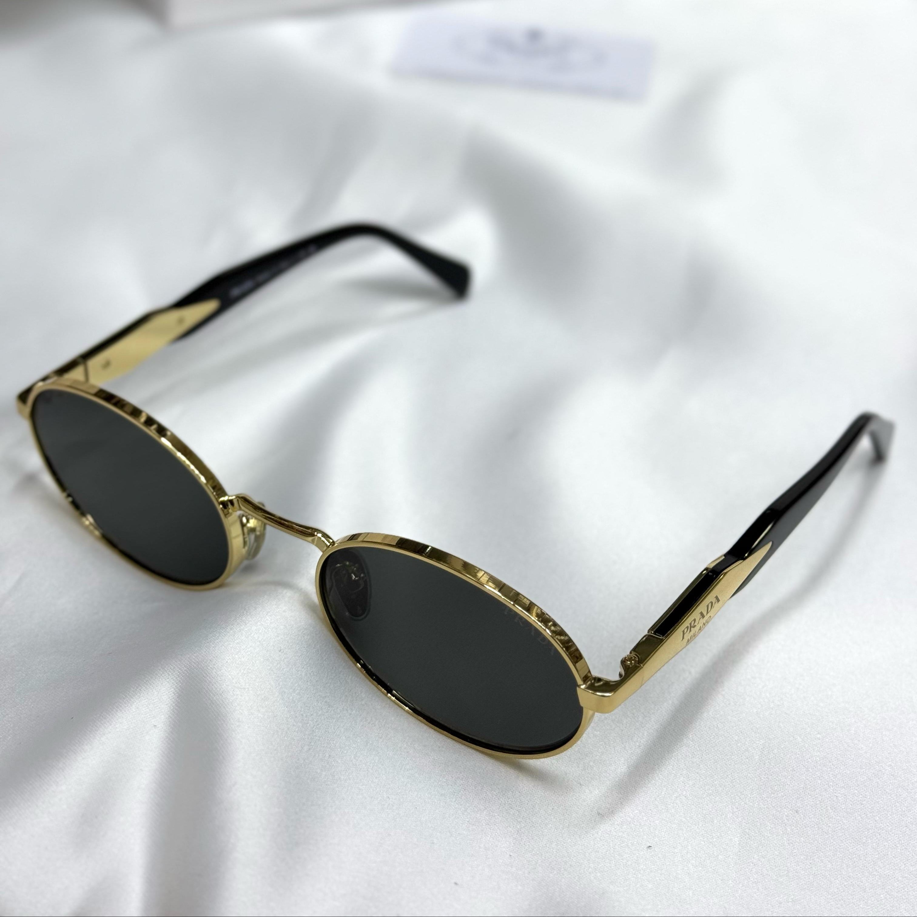 Prada Oval Metal Sunglasses – PR 64XS Style
