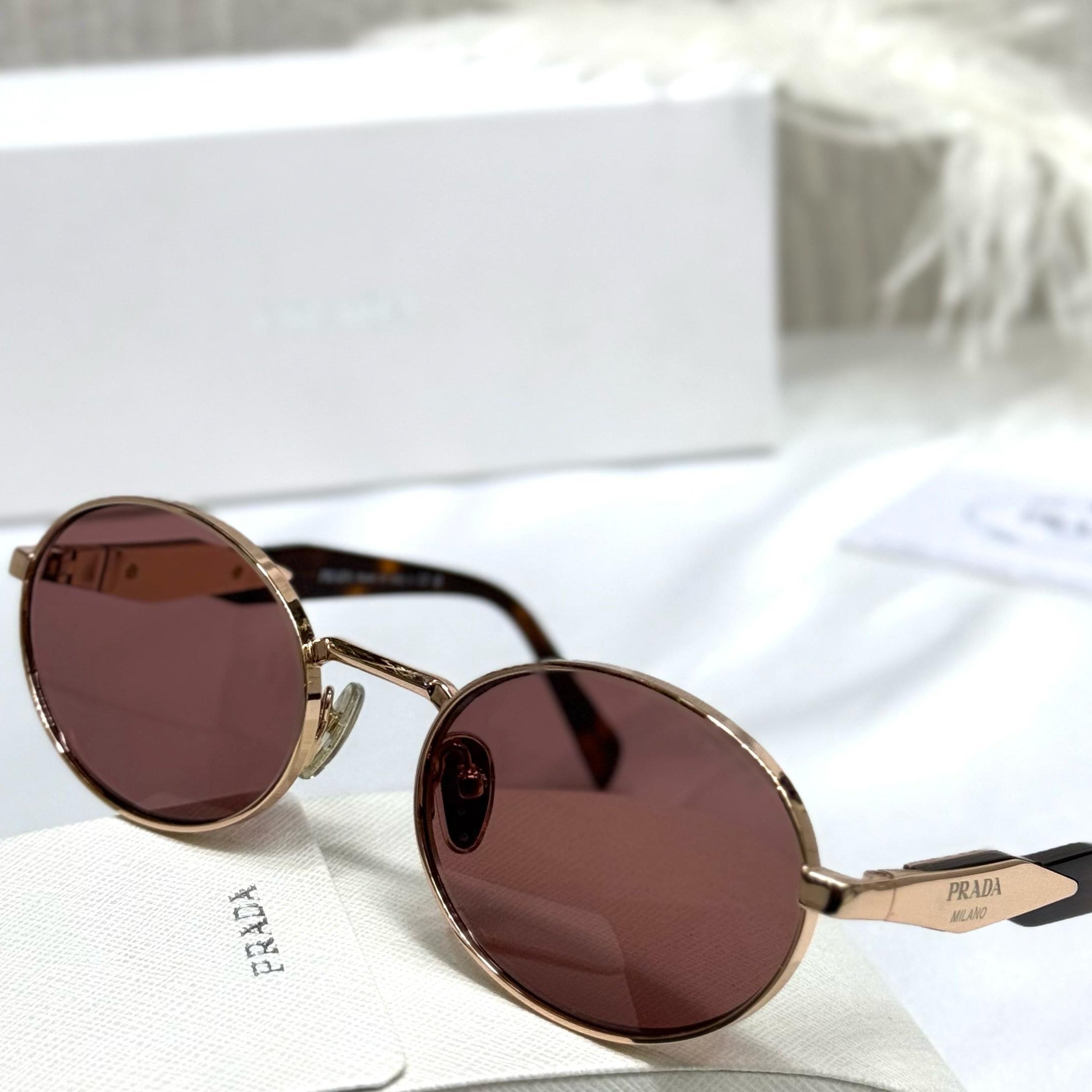 Prada Oval Metal Sunglasses – PR 64XS Style