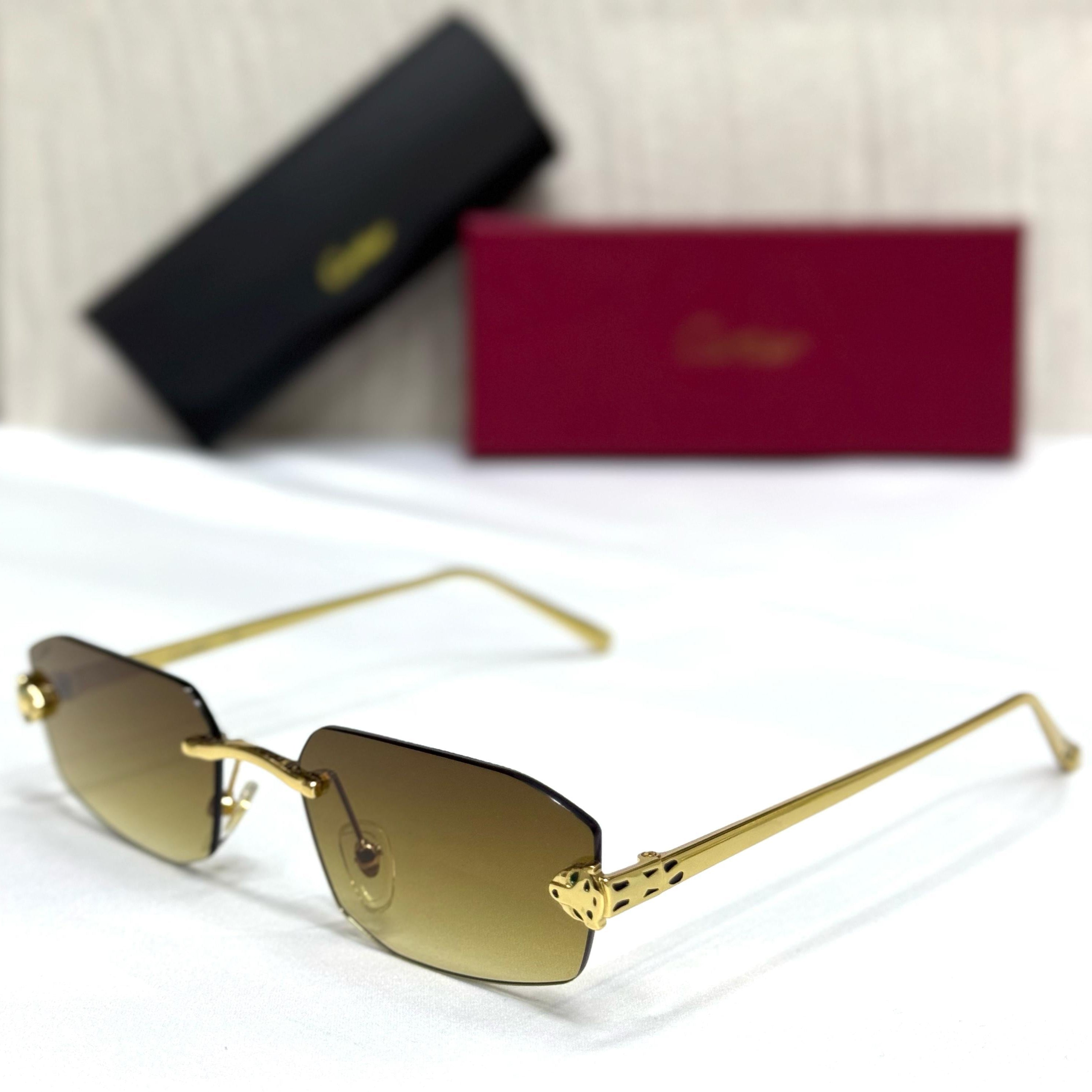 Cartier CT0323S Panthère Rimless Sunglasses