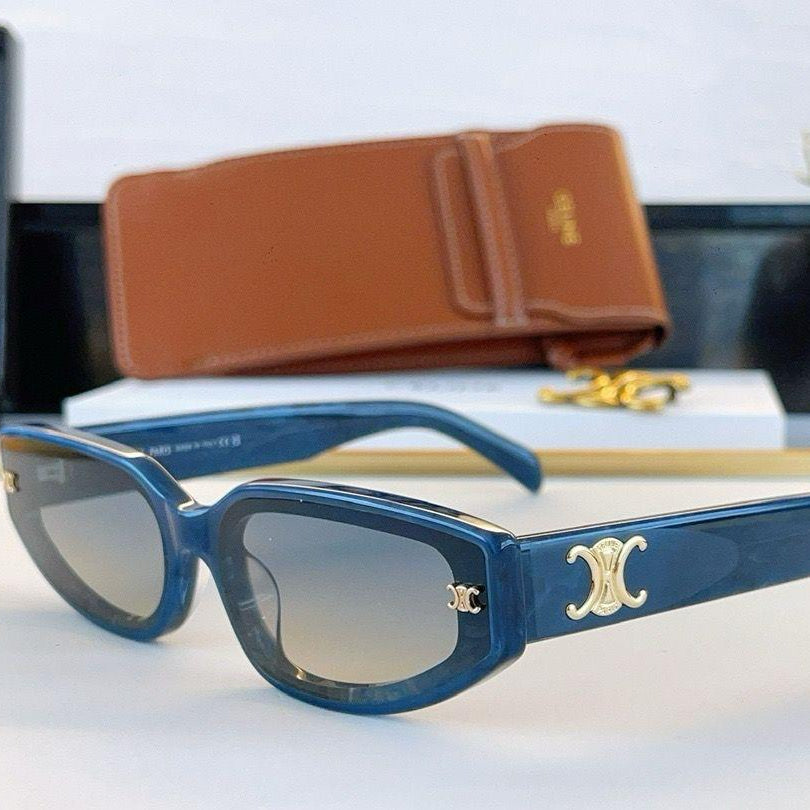 Celine Triomphe Black Cat-Eye Sunglasses