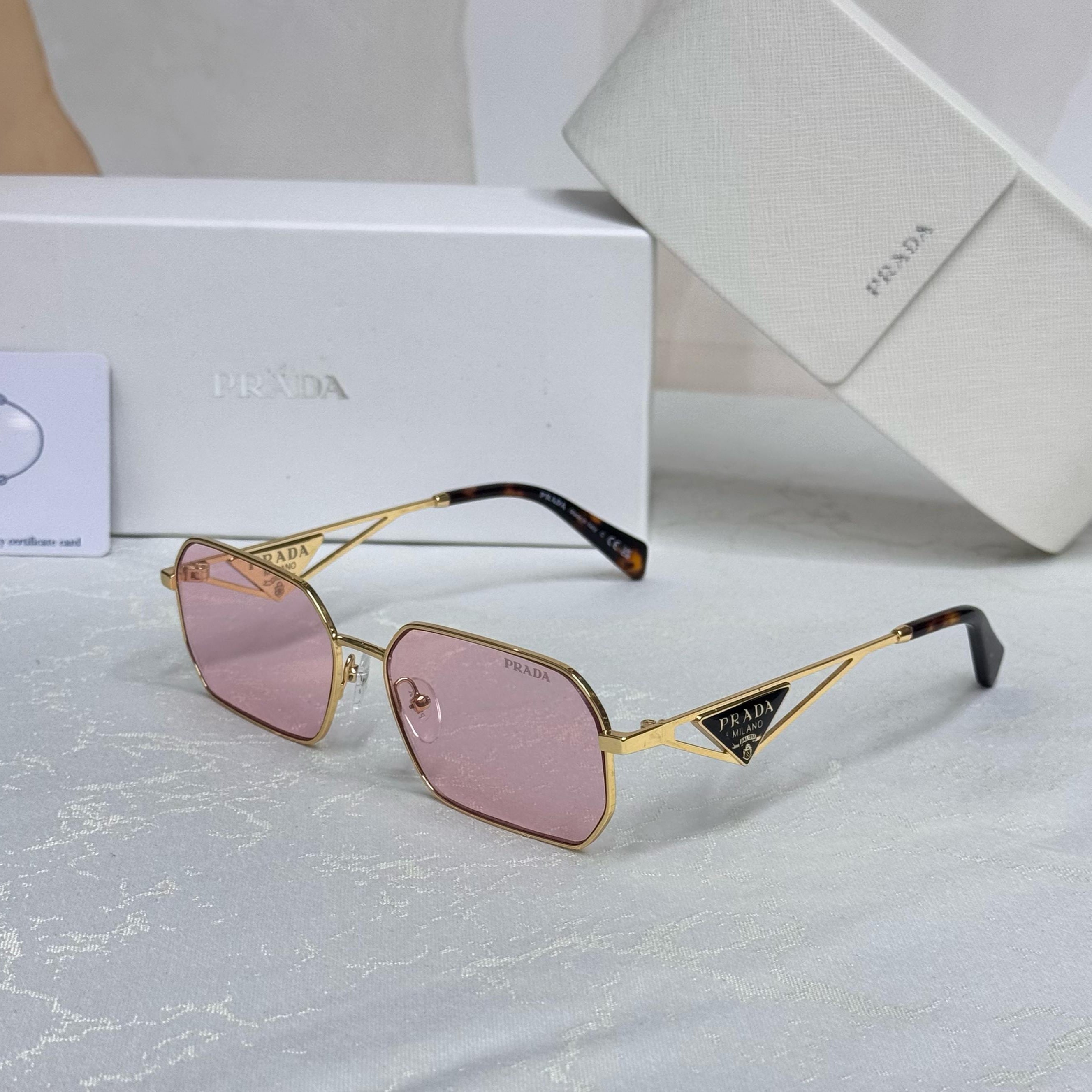 Prada Minimal Rimless Sunglasses – PR 64TS Style