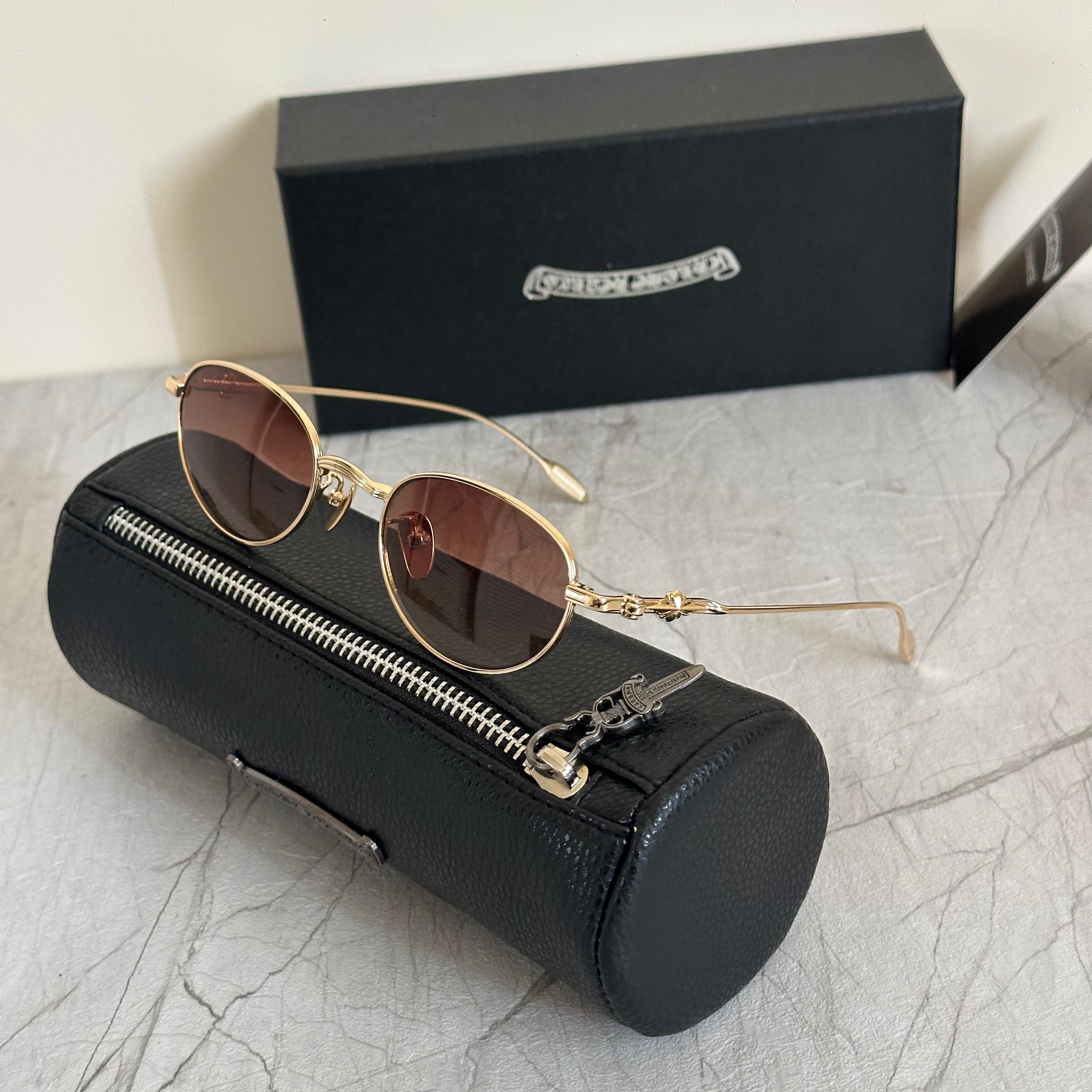 Chrome Hearts Braided Plus Oval Sunglasses