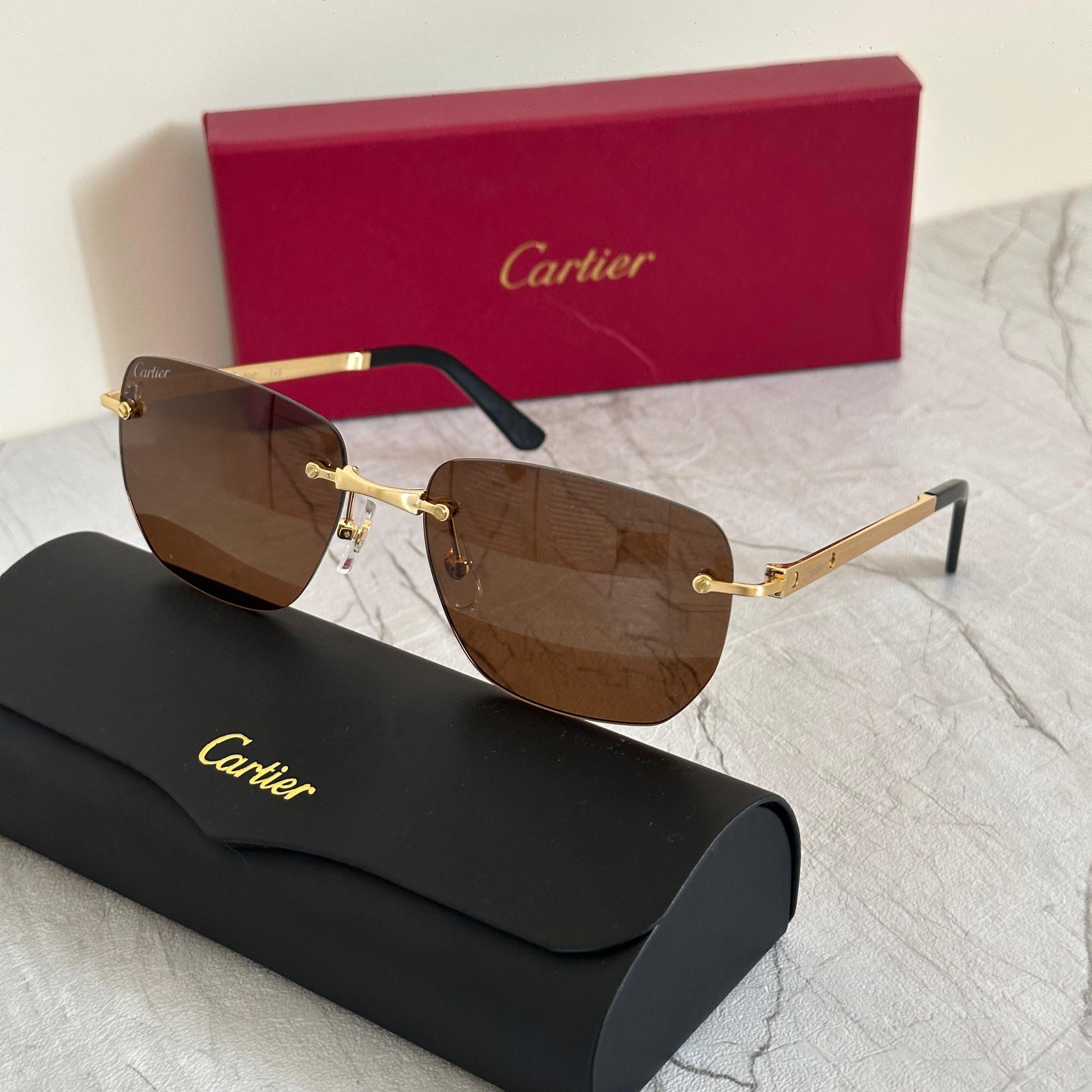Cartier CT0046S Rimless Sunglasses