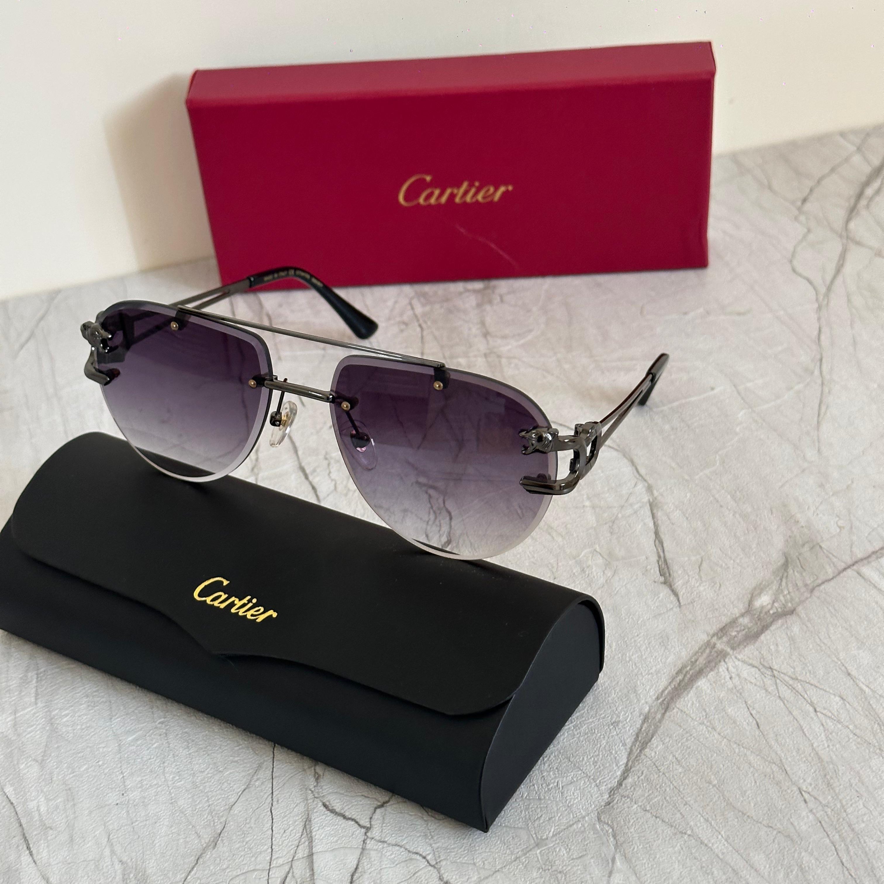 Cartier CT0368S Panthère de Cartier Shield Sunglasses