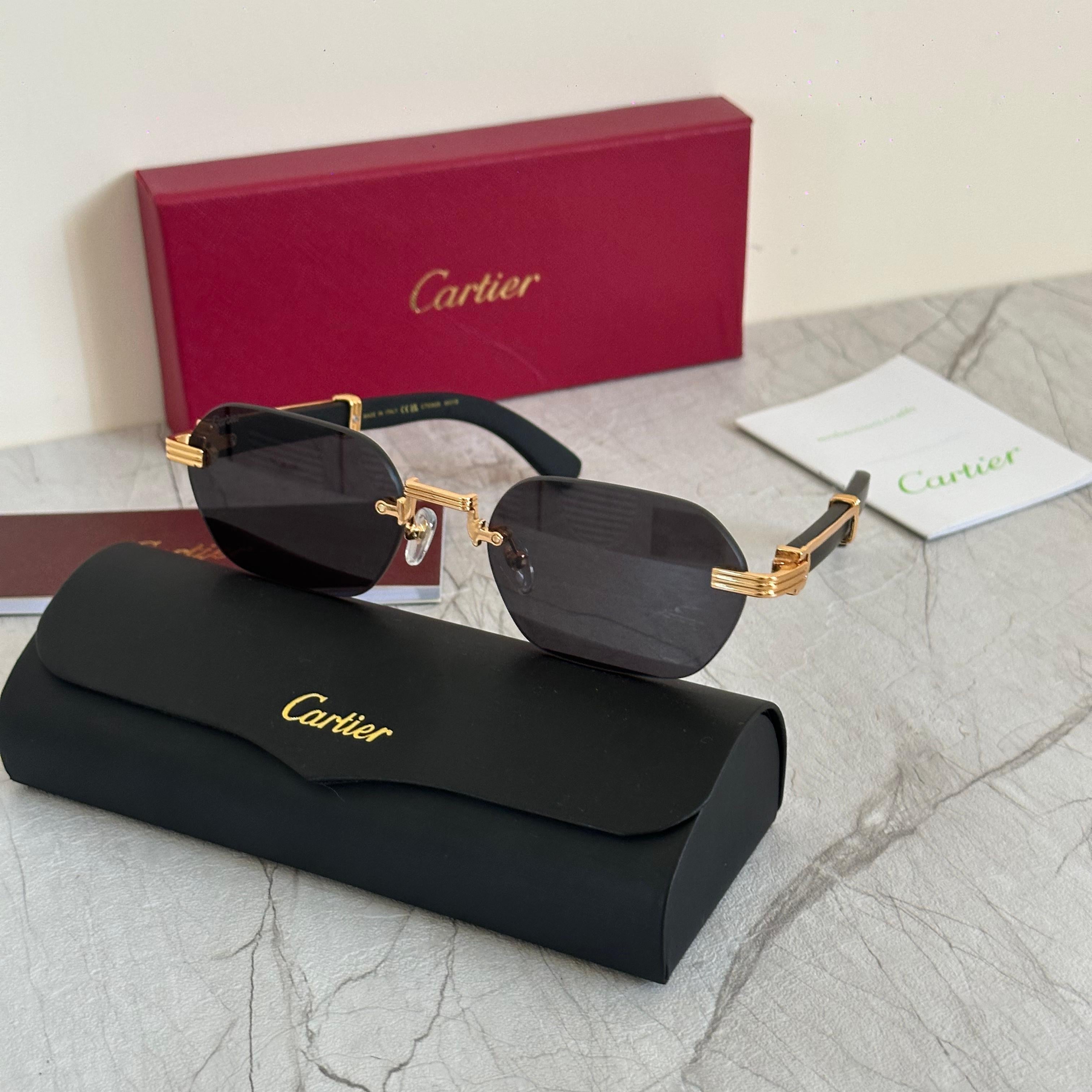 Cartier CT0422S Rimless Sunglasses