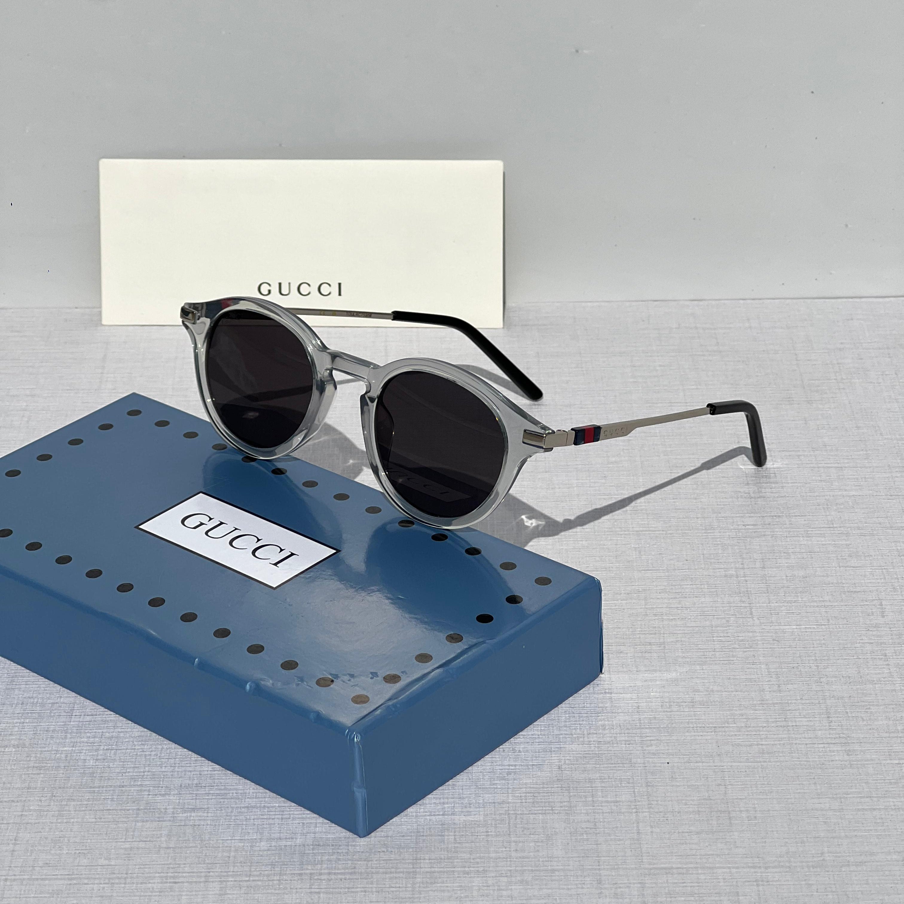 Gucci GG0061S Round Havana Sunglasses