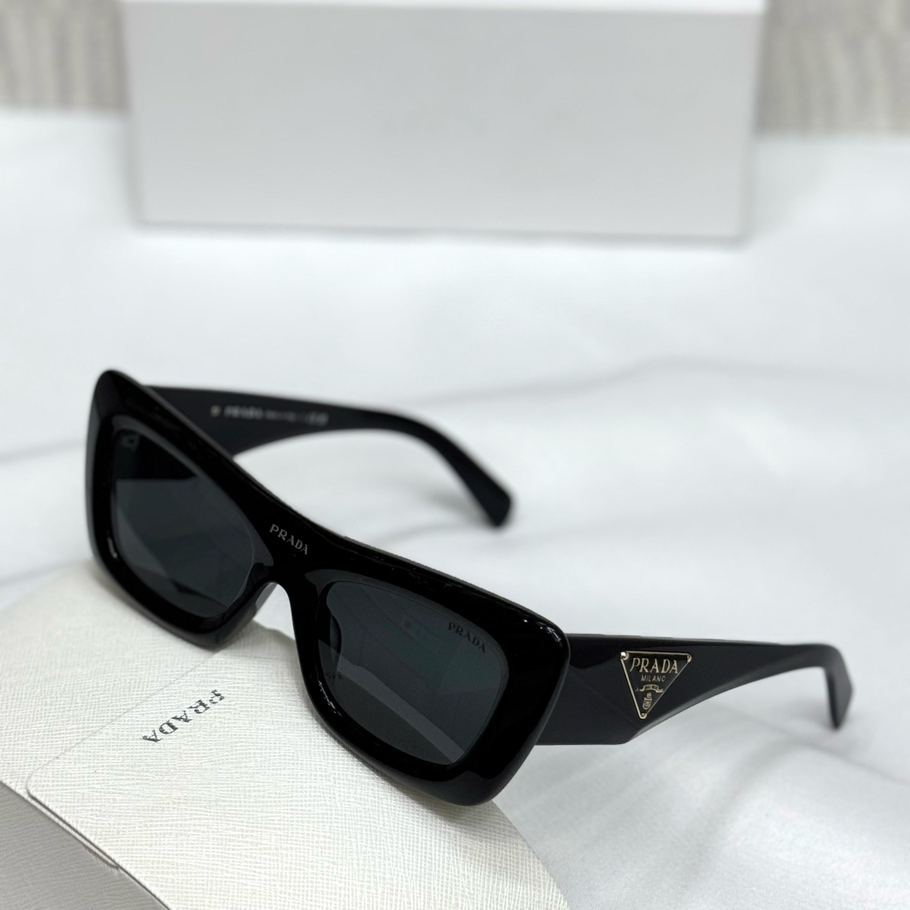 Prada Black Cat-Eye Sunglasses – PR 17WS Style