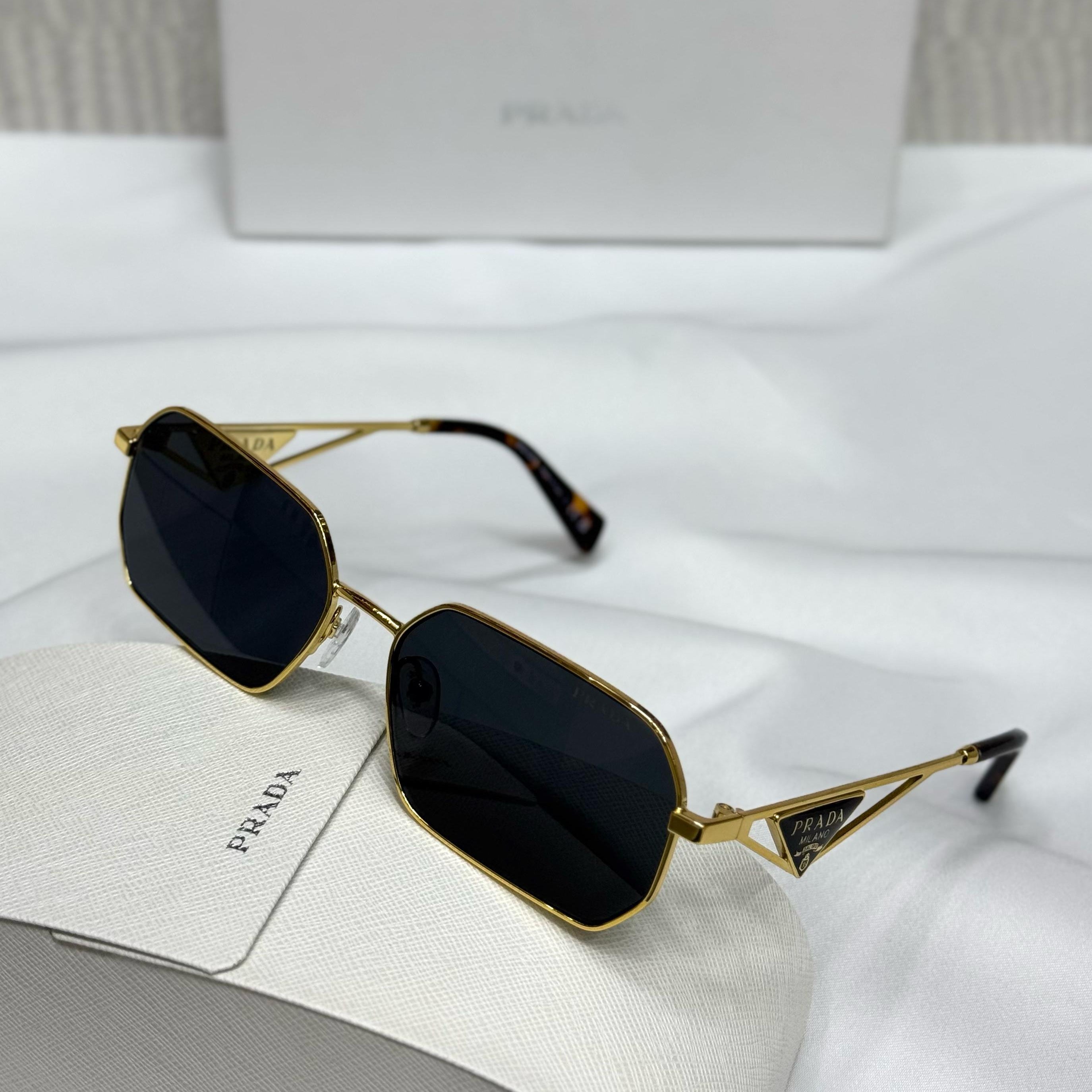 Prada Geometric Wireframe Sunglasses – PR 65ZS Style