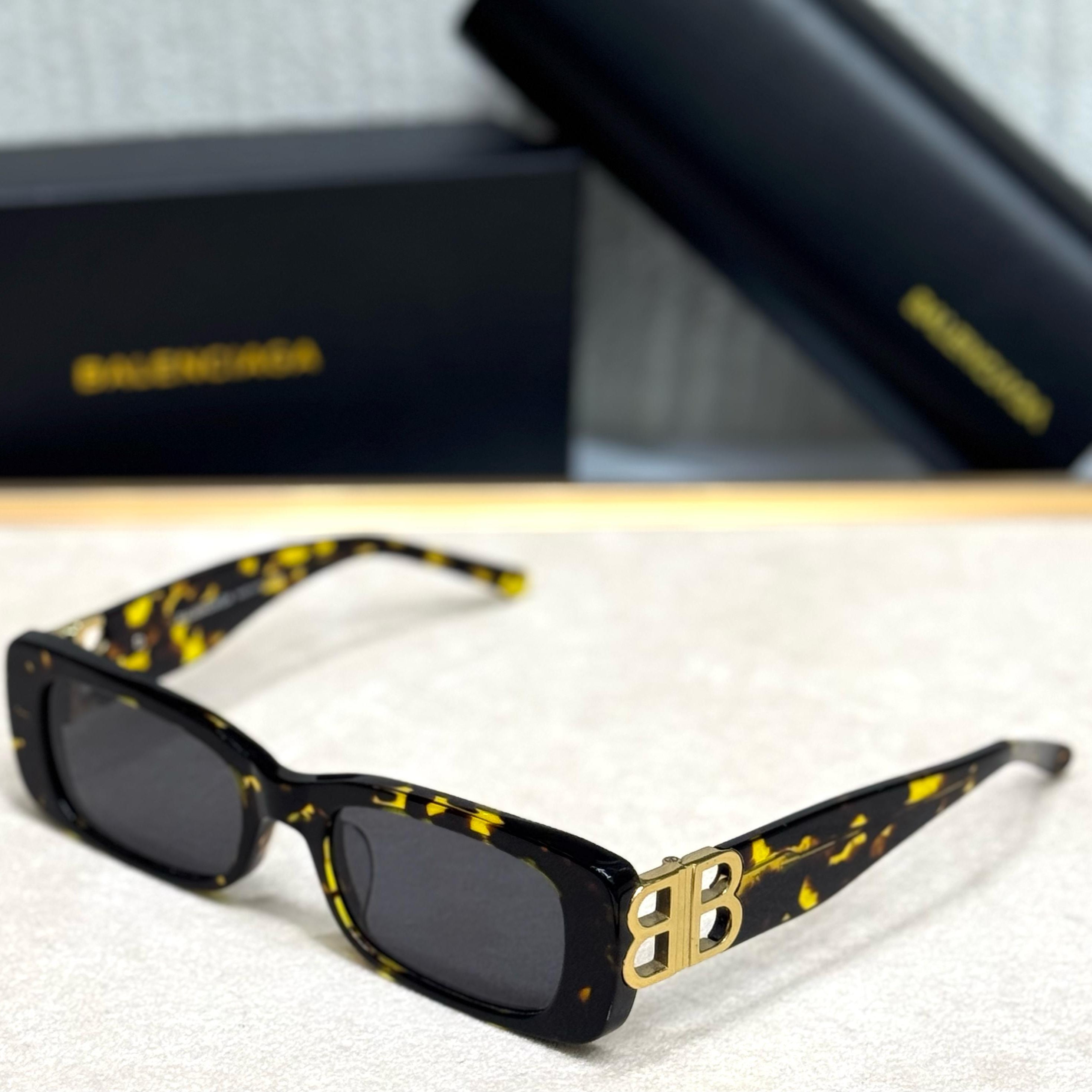 Balenciaga Dynasty BB Rectangle Sunglasses #2