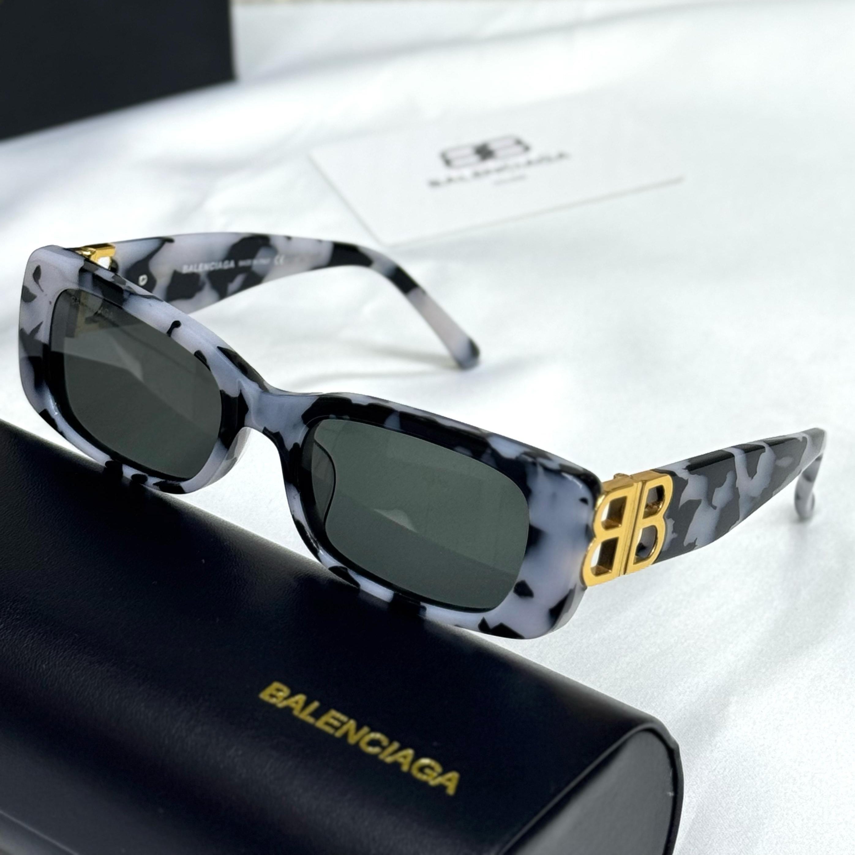 Balenciaga Dynasty BB Rectangle Sunglasses #2
