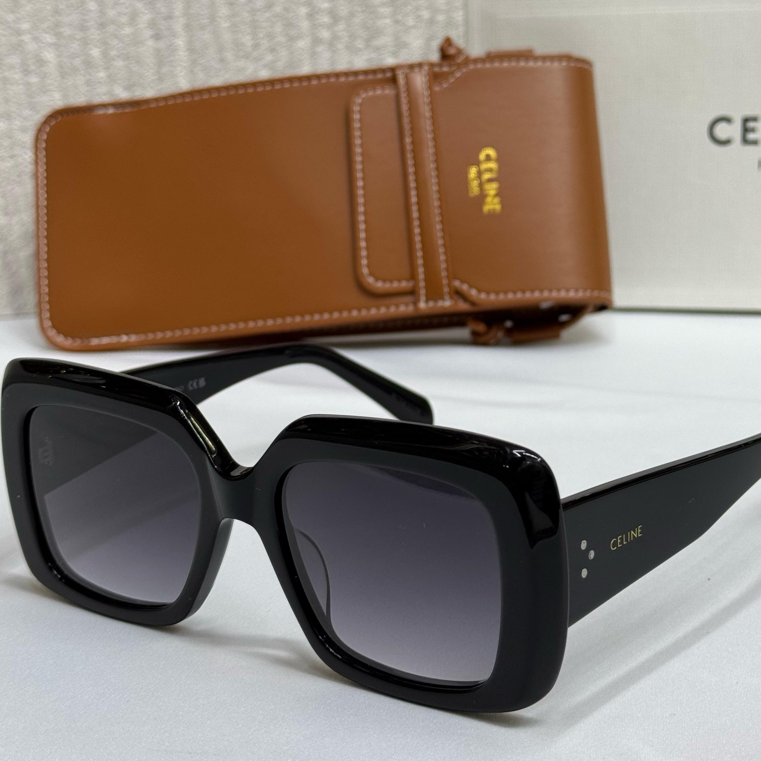 Celine Oversized Square Acetate Sunglasses
