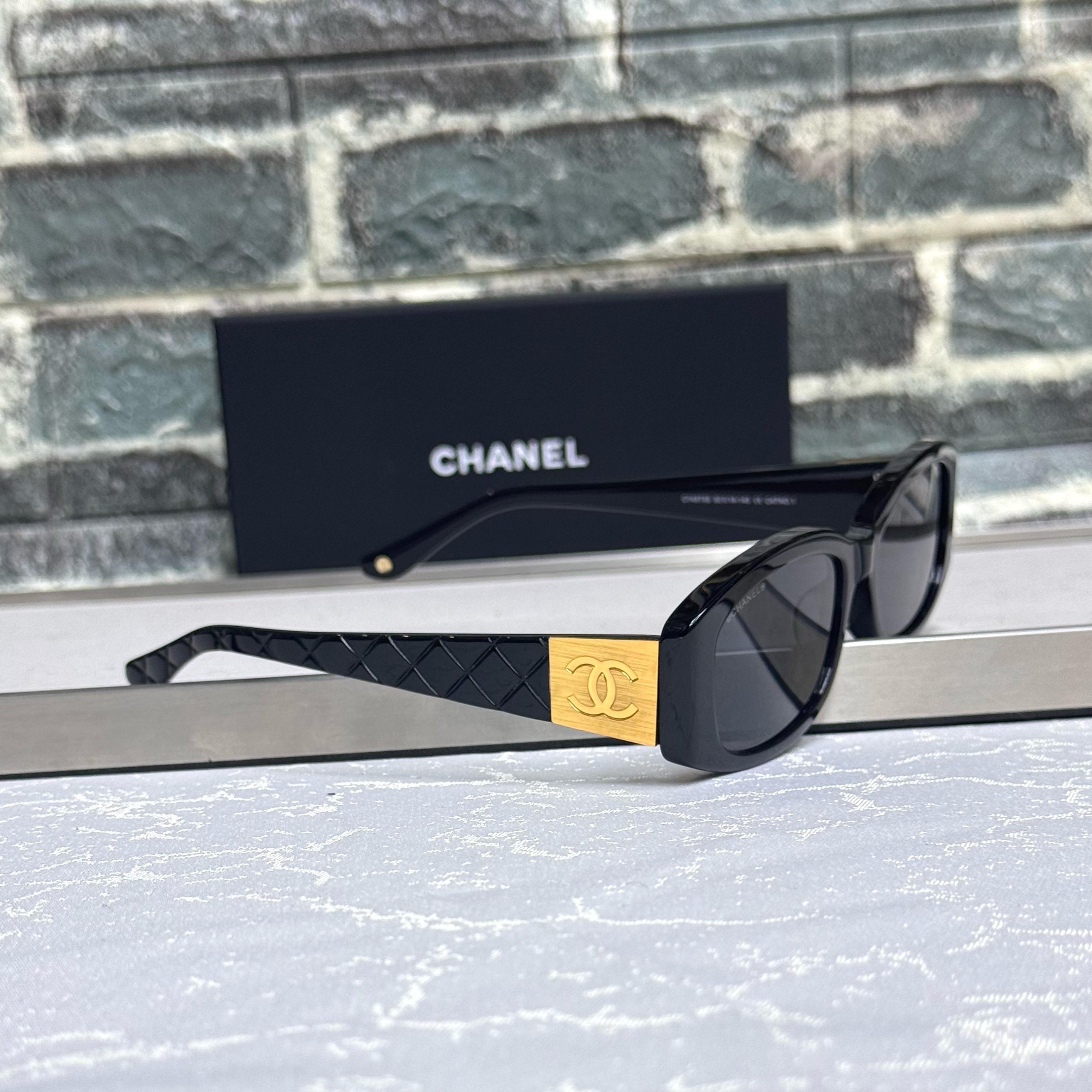 Chanel Quilted Tortoiseshell Sunglasses