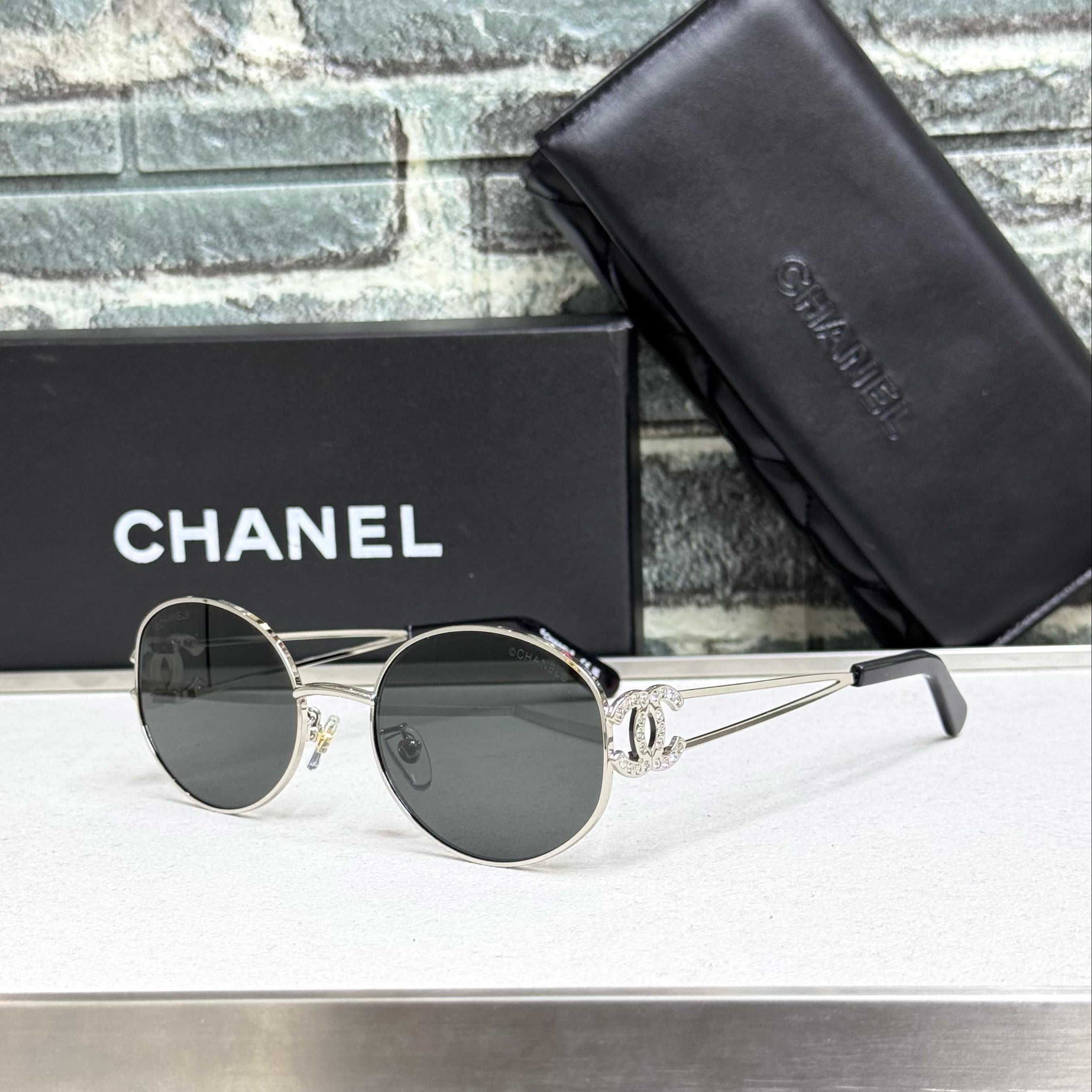 Chanel CC Logo Wireframe Sunglasses