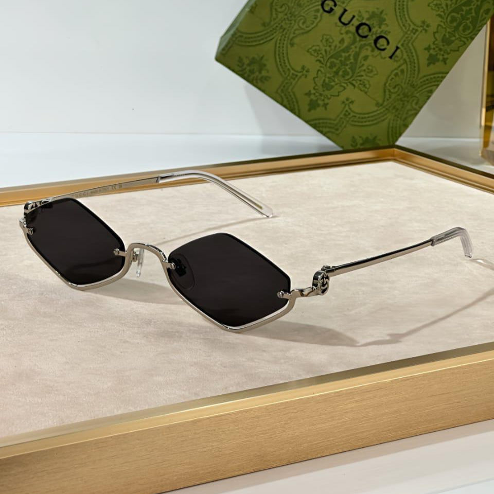 Gucci GG1086S Rectangular Ivory Sunglasses #2